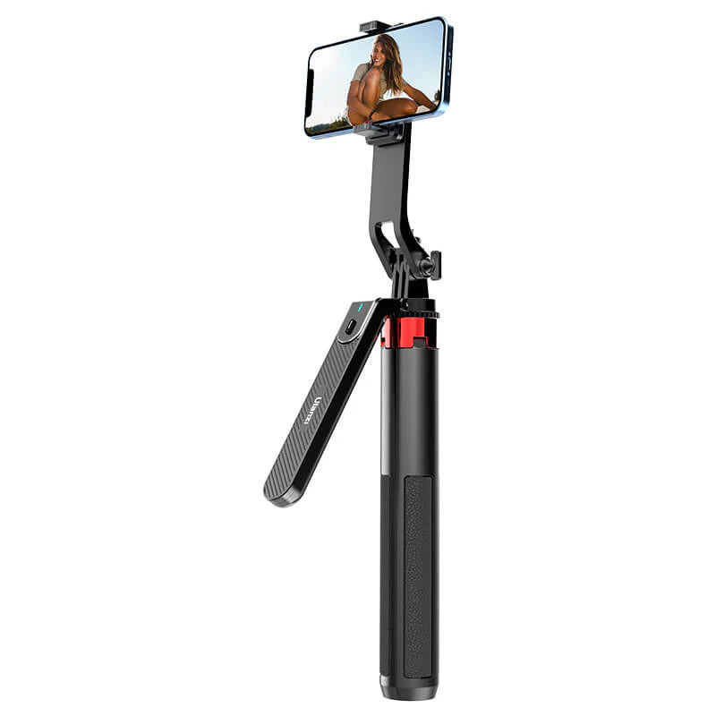 ULANZI MA09 Bluetooth Remote Control Selfie Stick - Wireless Phone Tripod Stand with Adjustable Height for iPhone Android Smartphones, Perfect for Vlogging, Travel & Group Photos