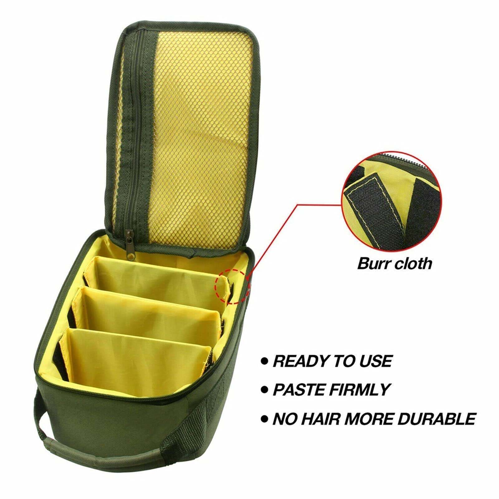 Portable Fishing Reel Storage Bag - Waterproof Fly Lure Line Tackle Organizer with Zipper for Freshwater & Saltwater Fishing Trips