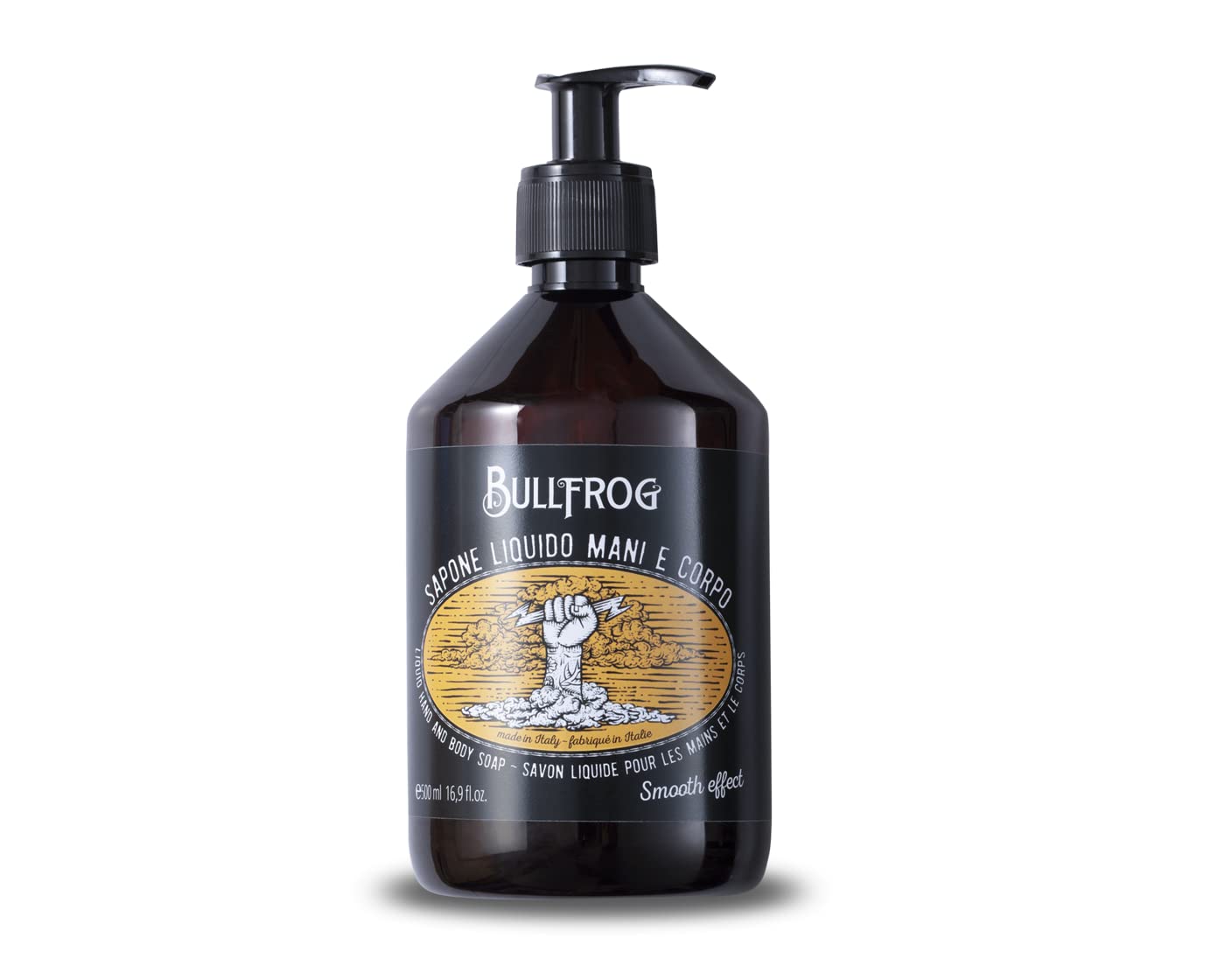 BULLFROG Liquid Hand and Body Soap 500ml - Moisturizing & Antibacterial Shower Gel for Men & Women - Perfect for Gym, Travel & Daily Hygiene
