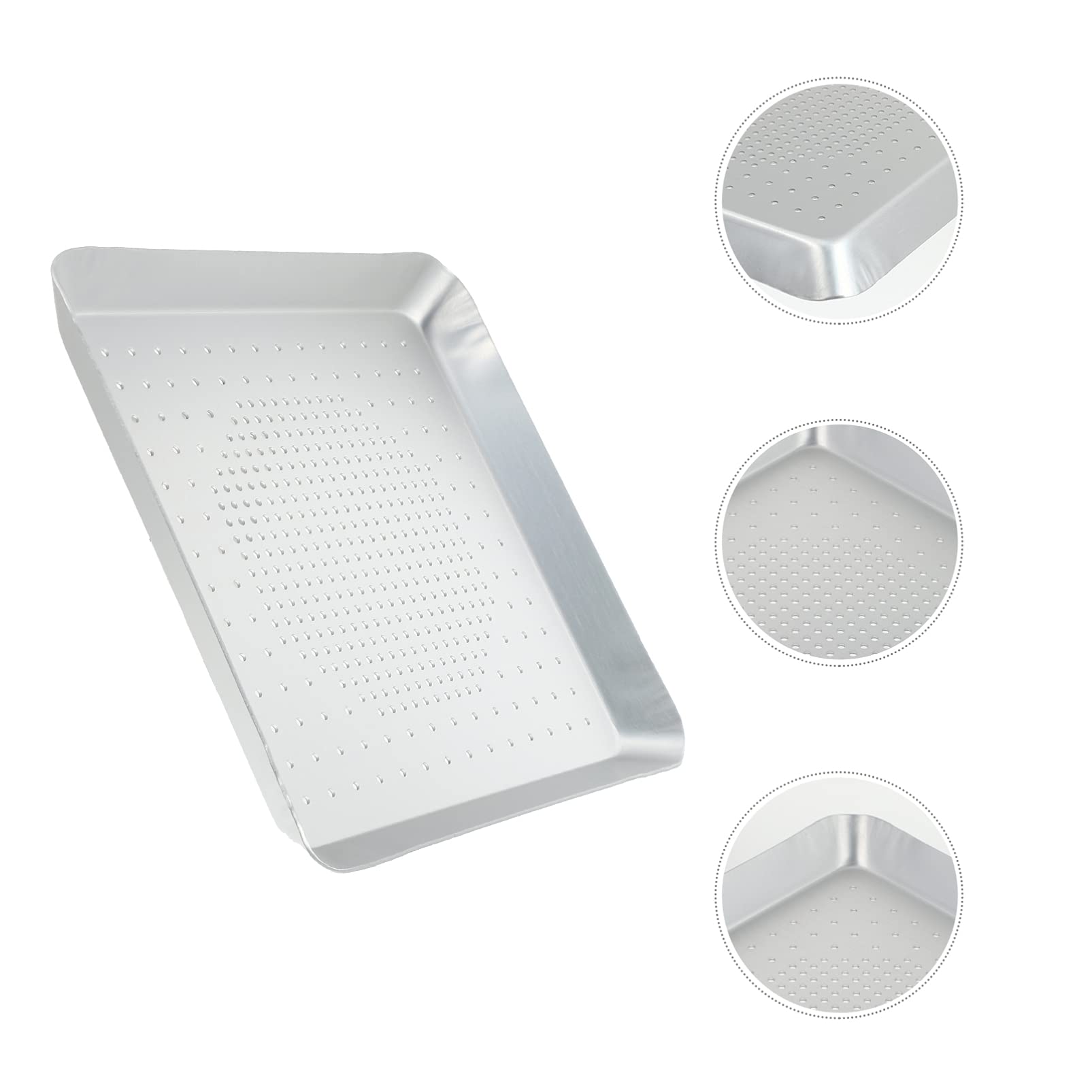 DOITOOL 12 Inch Non-Stick Square Pizza Pan - Perforated Baking Tray for Crispy Crust, Perfect for Homemade Pizza, Restaurant & Kitchen Use - Oven Safe & Easy Clean Bakeware (Ideal for Pizza Parties, Family Dinners & Commercial Kitchens)