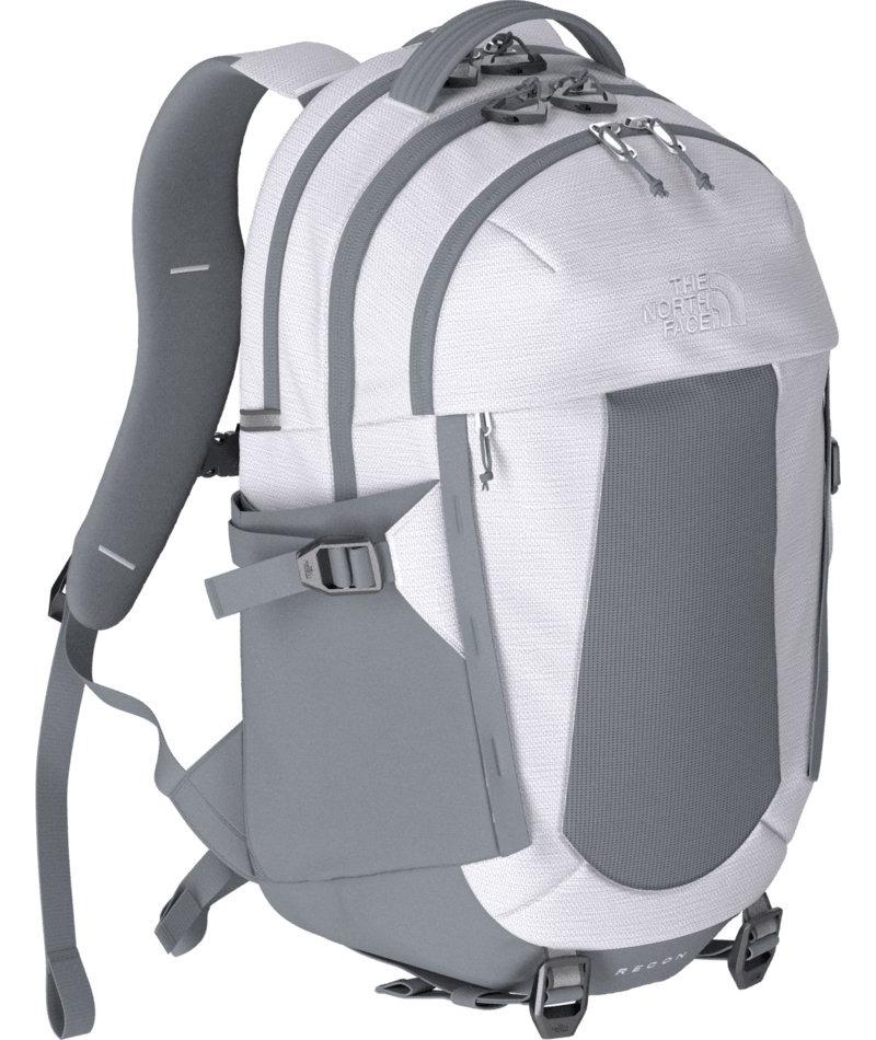TNF White Metallic Mélange/Mid Grey-NPF