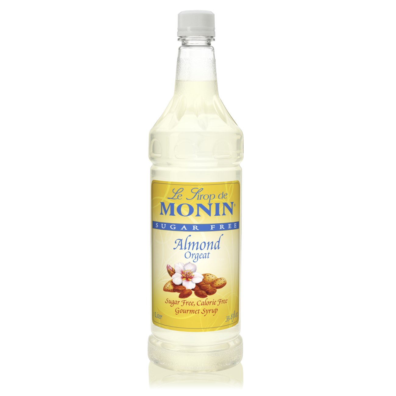 Monin Sugar Free Almond Syrup - Zero Calorie Flavoring for Coffee, Cocktails & Desserts - Perfect for Keto & Low-Carb Diets