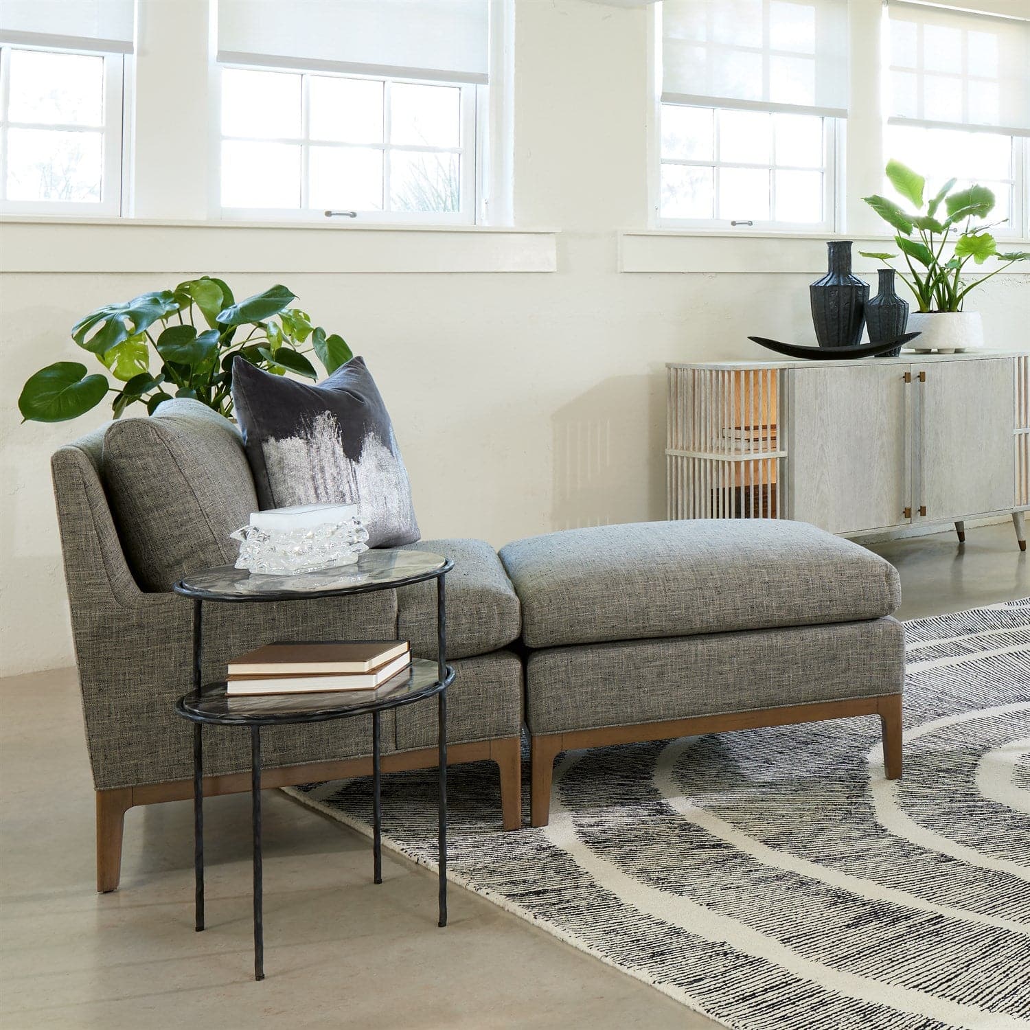White Washed Arbor Media Cabinet - Stylish TV Stand for Living Room, Bedroom & Home Theater Storage