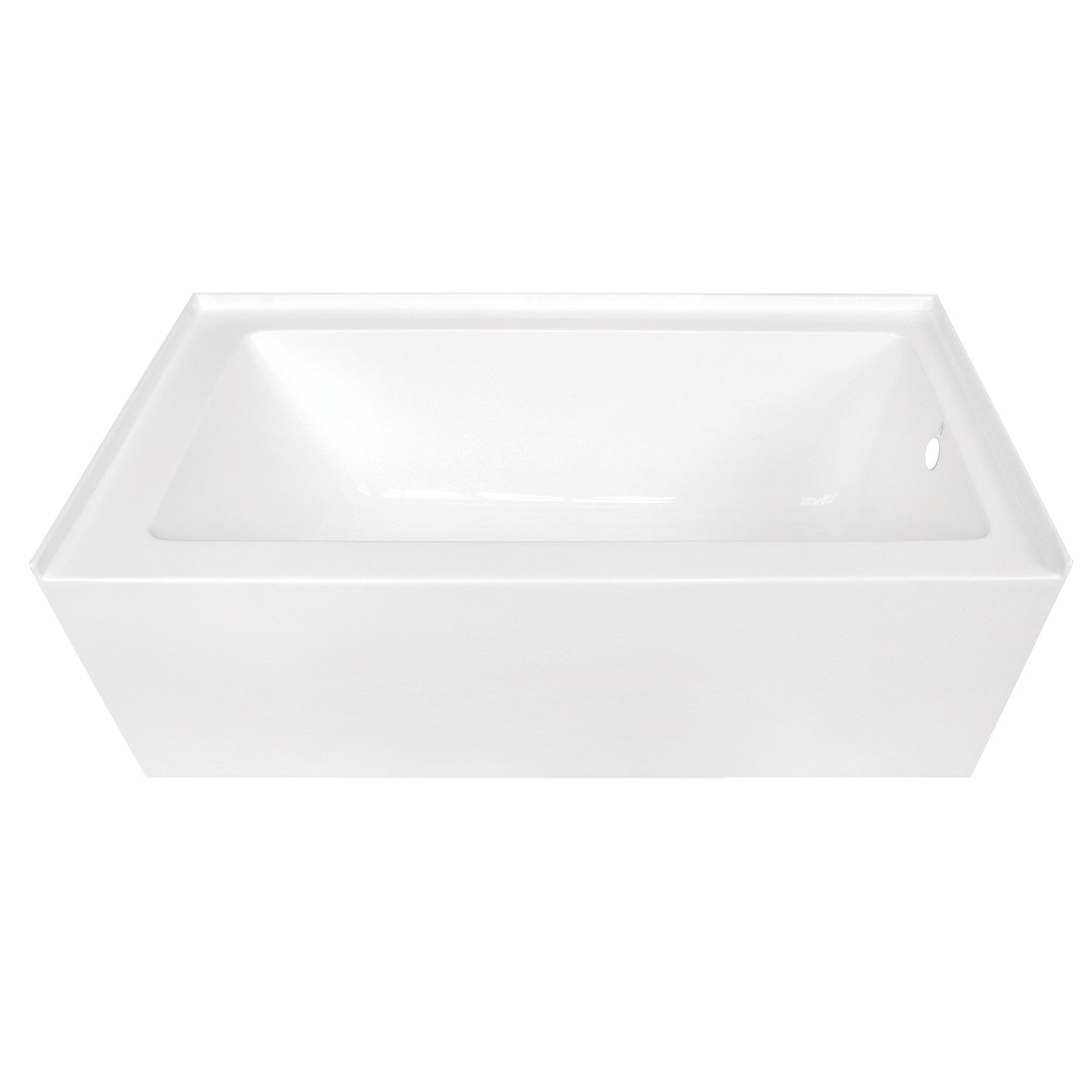 Aqua Eden VTDE603122R 60-Inch Acrylic Rectangular 3-Wall Alcove Bathtub - Right Hand Drain, Glossy White - Perfect for Modern Bathrooms & Spa-Like Retreats