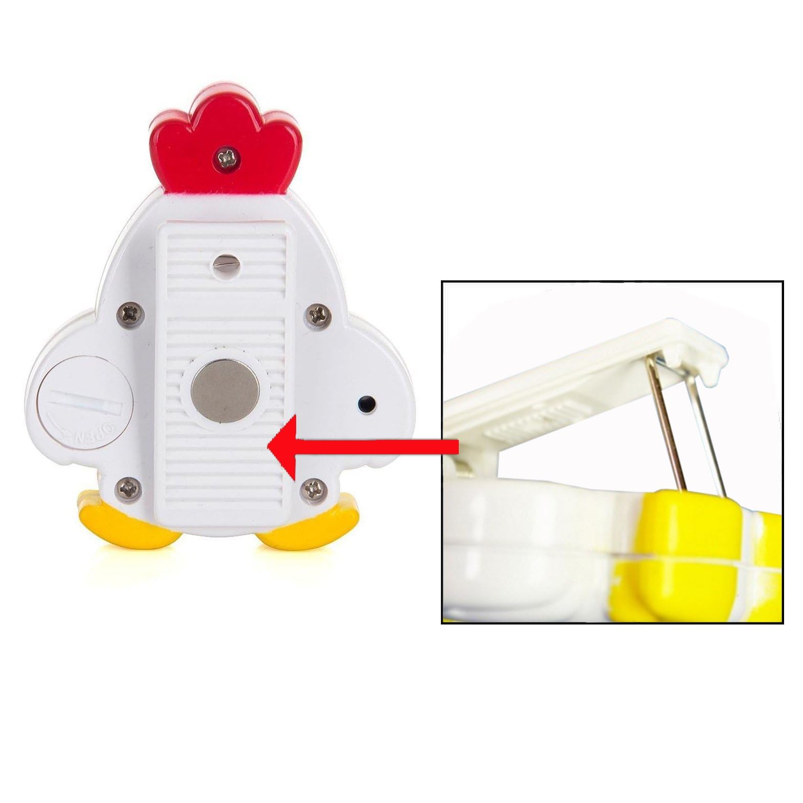 OFKPO Digital Kitchen Timer - Cute Chicken Shape Countdown Alarm Clock for Cooking, Baking & More | Perfect for Home, Office & Classroom Use