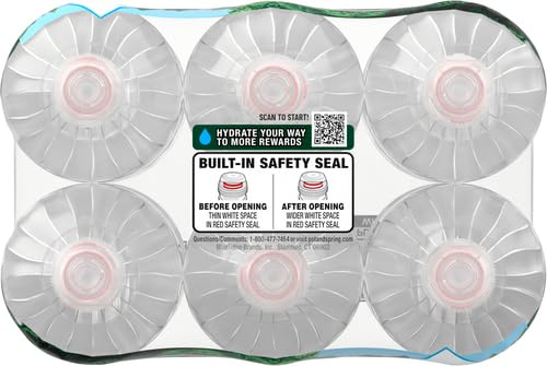 Poland Spring 100% Natural Spring Water - 23.7oz Sport Cap Bottles (6-Pack) | Hydration for Sports, Gym & Outdoor Activities