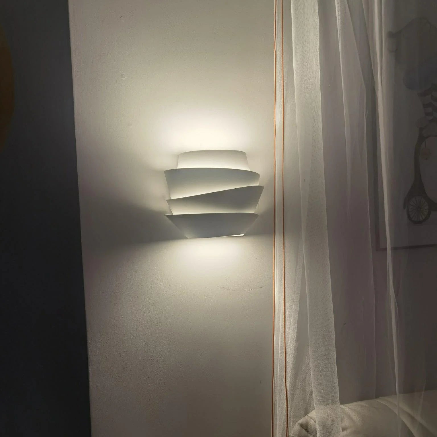 Nordic Pine Cone Wall Lamp - Modern Wooden LED Wall Light for Bedroom, Living Room, and Hallway - Warm White Dimmable Lighting for Cozy Home Decor