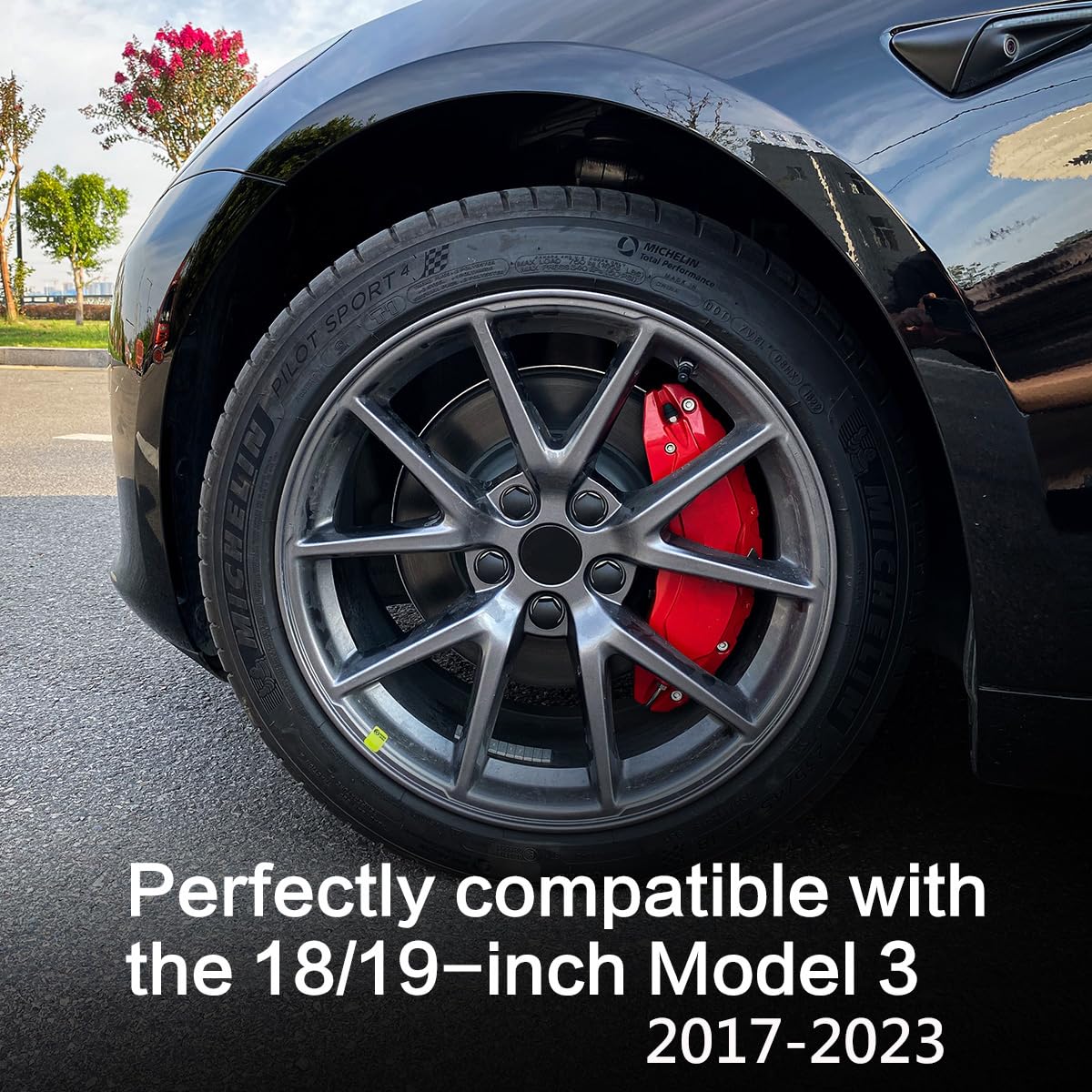 High-Performance Brake Caliper Covers Set of 4 for Tesla Model 3 (2017-2023) - 18