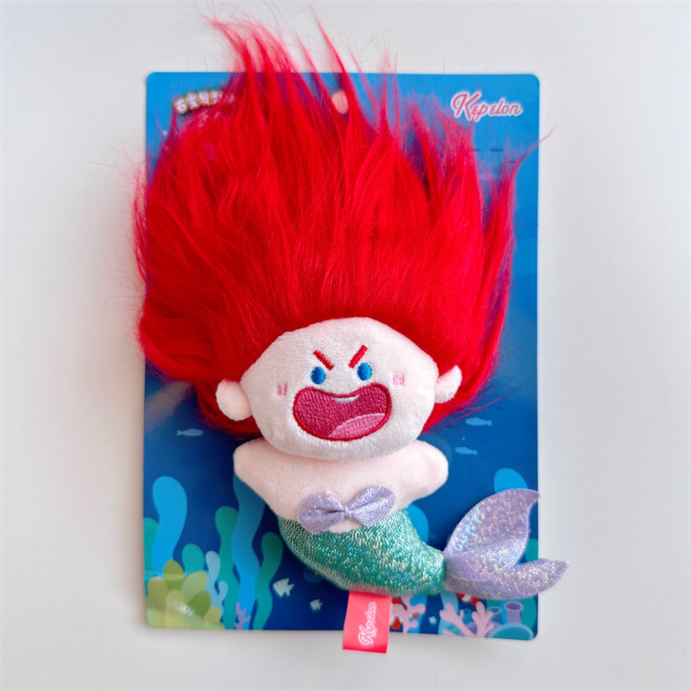 Kepelon Stunning Mermaid Mini Plush Toy - Soft & Cute Collectible for Kids, Girls, Birthday Gifts | Perfect for Bedroom Decor, Party Favors & Christmas Stocking Stuffers