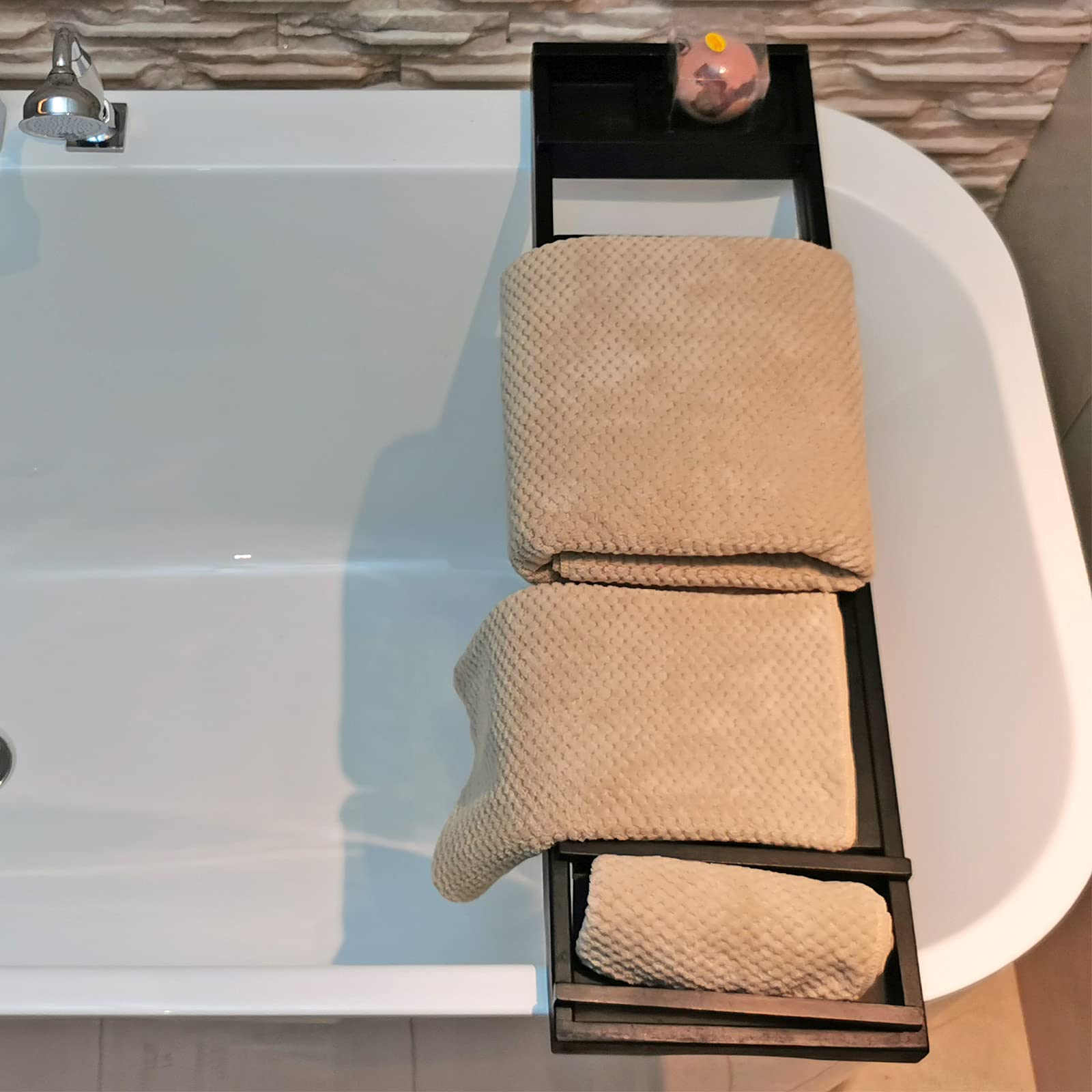 YTYC 39x78 Inch Oversized Bath Sheets - Luxury Super Soft Microfiber Towels (80% Polyester) for Adults - Highly Absorbent Extra Large Bath Towel Set (6 Piece, Beige) - Perfect for Spa, Hotel, and Home Bathroom Use