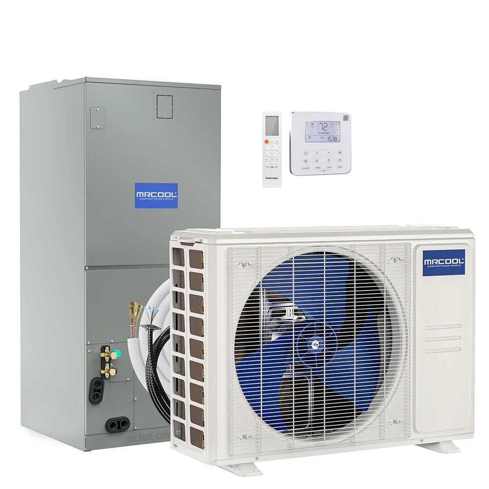 MRCOOL 2 Ton 24,000 BTU 17.4 SEER2 Hyper Heat Central Ducted Heat Pump Split System - Energy Efficient HVAC Solution for Whole Home Heating and Cooling