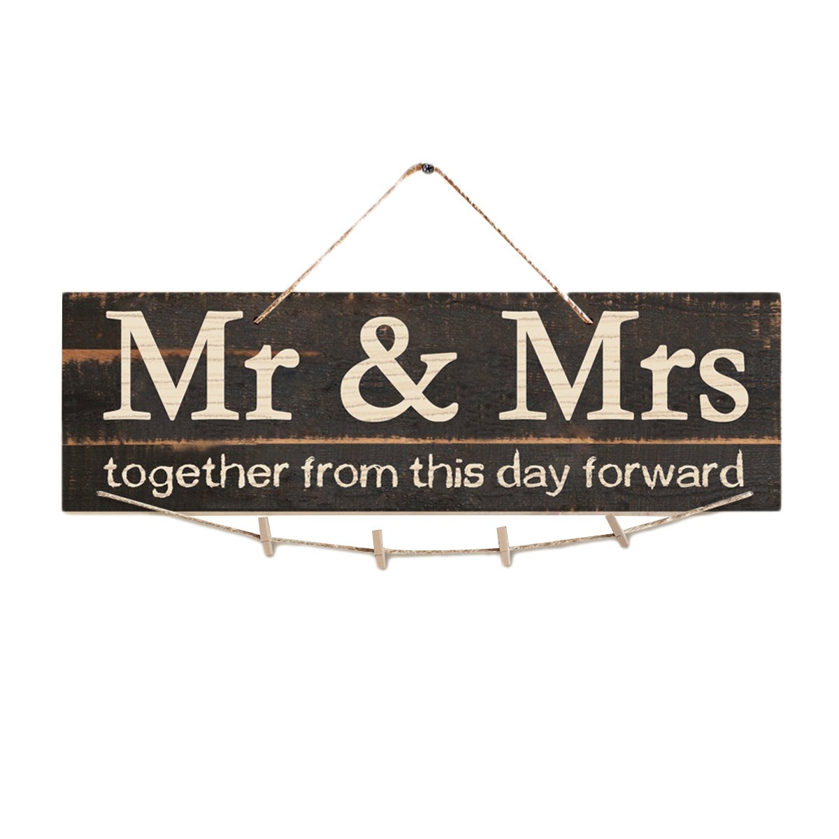Creative Mini Wooden Hanging Letter Board - DIY Note Clip Craft for Wedding Decor, Baby Shower, Home Office & Classroom Organization