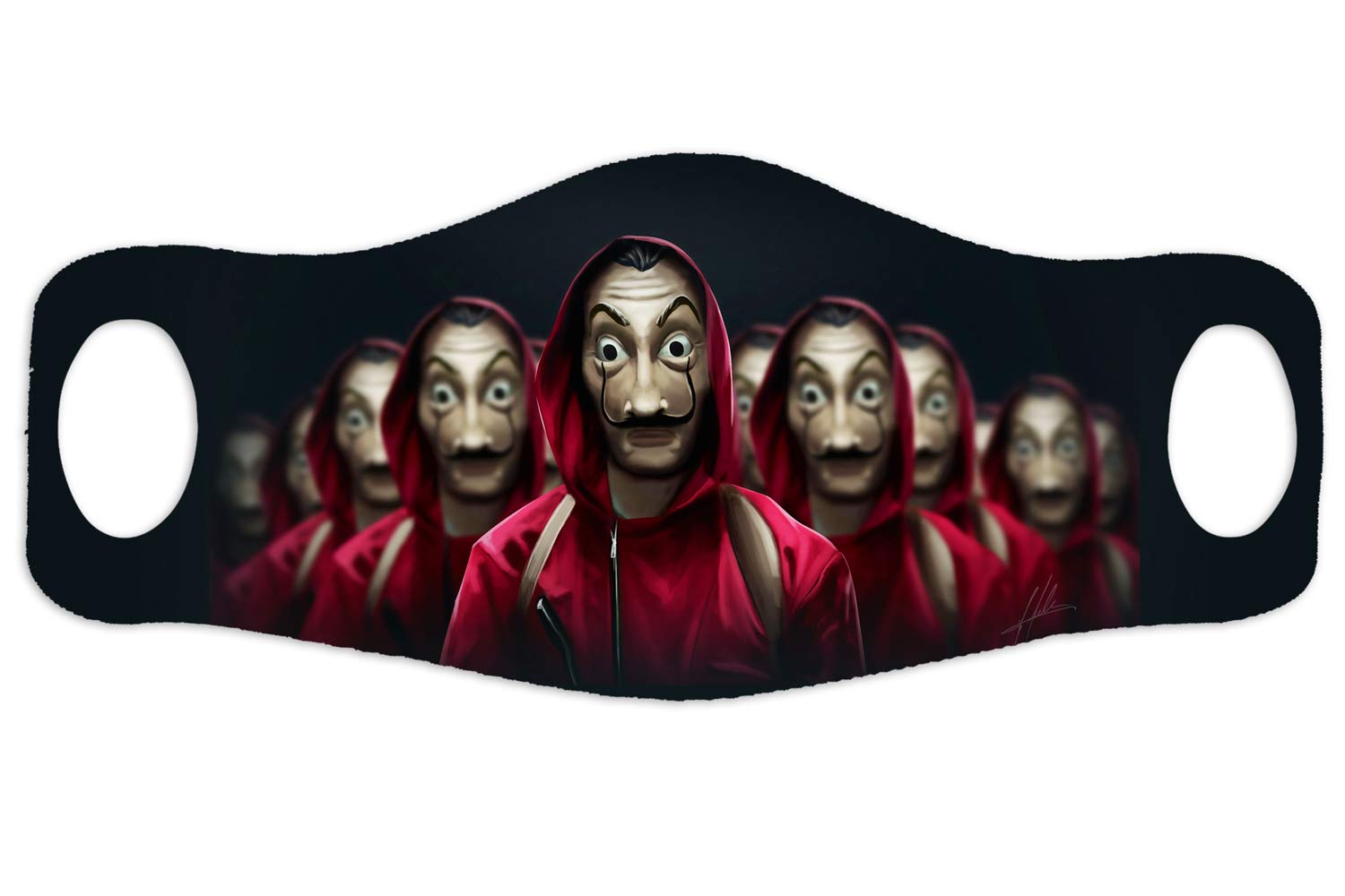 Personalized Bella Ciao Face Mask for Adults - Custom Printed Cotton Fabric - Perfect for Concerts, Festivals & Everyday Protection