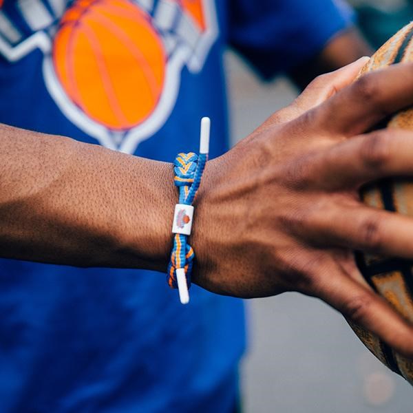 Rastaclat New York Knicks Bracelet - Adjustable M/L Size - Stylish NBA Fan Gear for Men & Women - Perfect for Game Day, Sports Events and Casual Wear