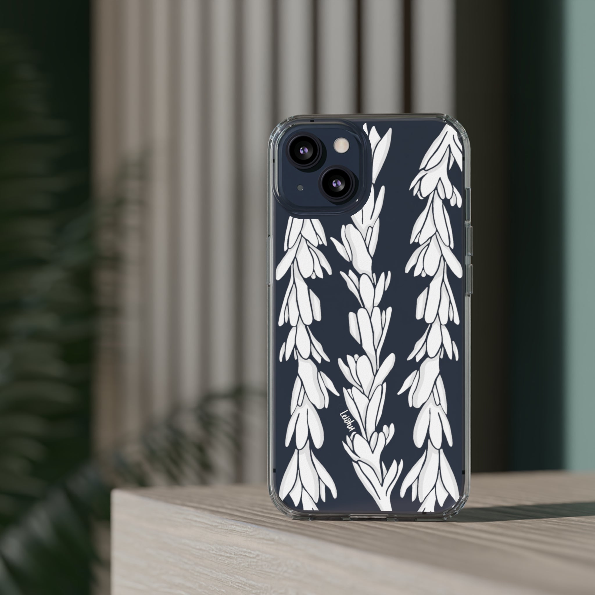 Premium Tuberose Lei Clear Phone Case - Shatterproof & Slim Design for iPhone & Samsung | Perfect for Hawaiian Luau, Beach Parties & Tropical Vacations
