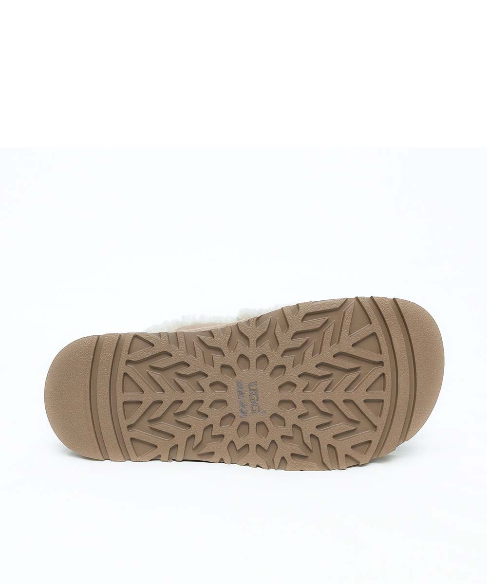 Women's UGG Violet Platform Slippers - Cozy Fuzzy House Shoes with Thick Sole for Indoor/Outdoor Wear - Perfect for Winter, Lounging & Errands