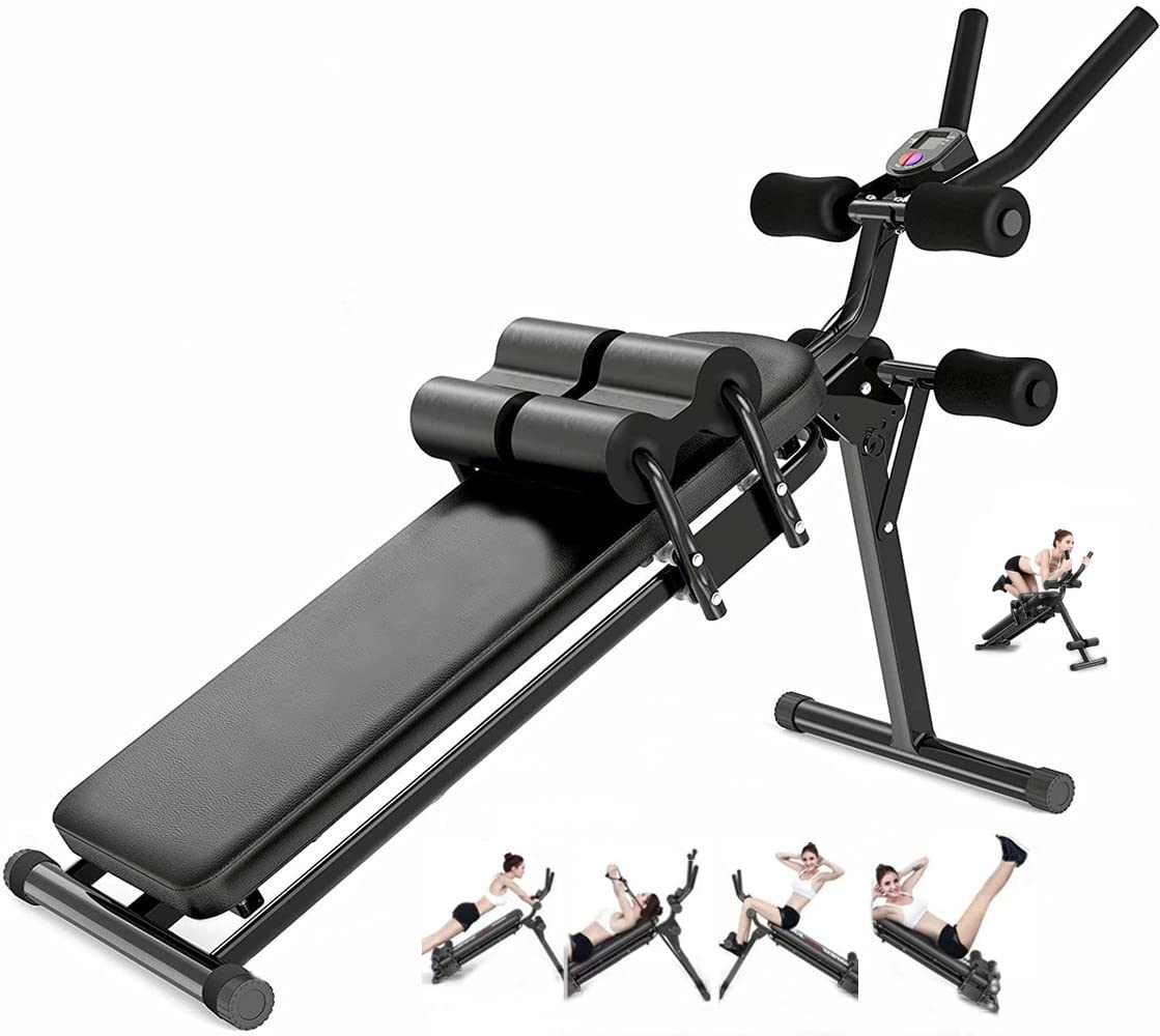 ComMax Adjustable Ab Workout Bench - Foldable Sit Up Board for Home Gym, Full Body Strength Training Equipment for Men & Women | Perfect for Core Exercises, Cardio & Home Fitness Routines