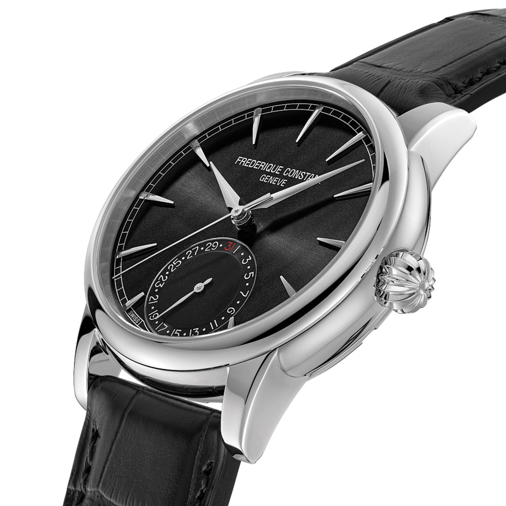 Classic Automatic Date Watch 40mm Black Leather Strap - Perfect for Business, Formal Events & Everyday Wear