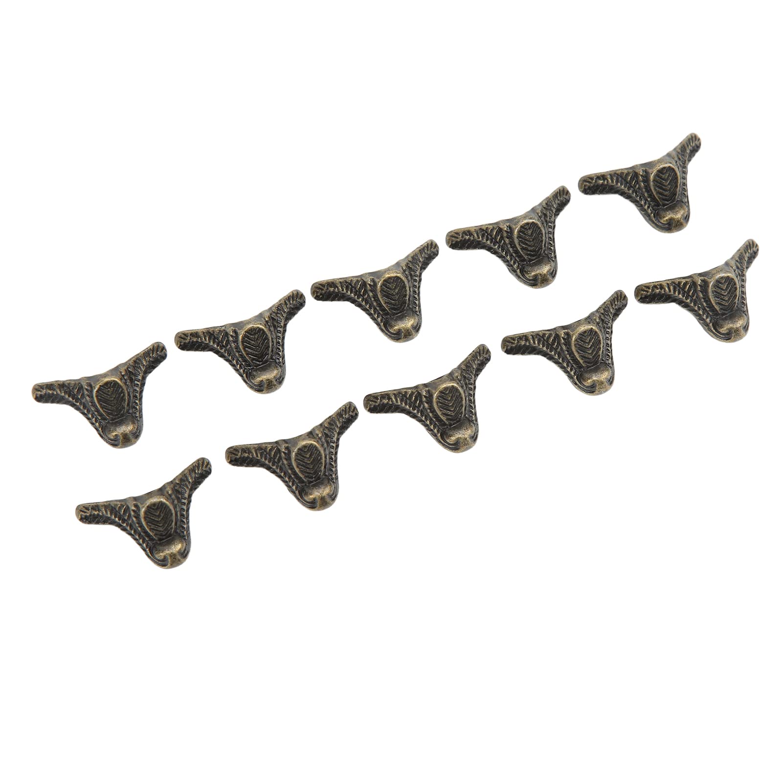 Vintage Bronze Jewelry Box Legs - 12 Sets DIY Wooden Box Corner Protectors for Jewelry Cases | Perfect for Handmade Jewelry Storage & Gift Box Decoration
