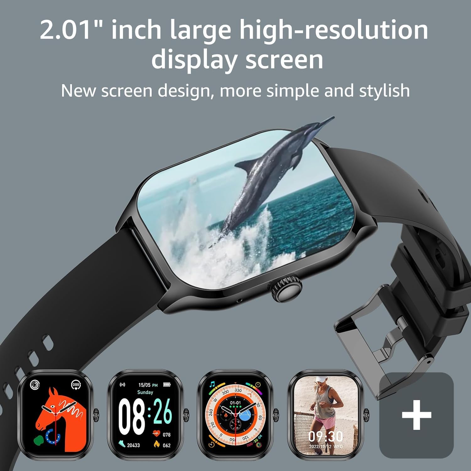AcclaFit Smart Watch for Android & iPhone - 2.01