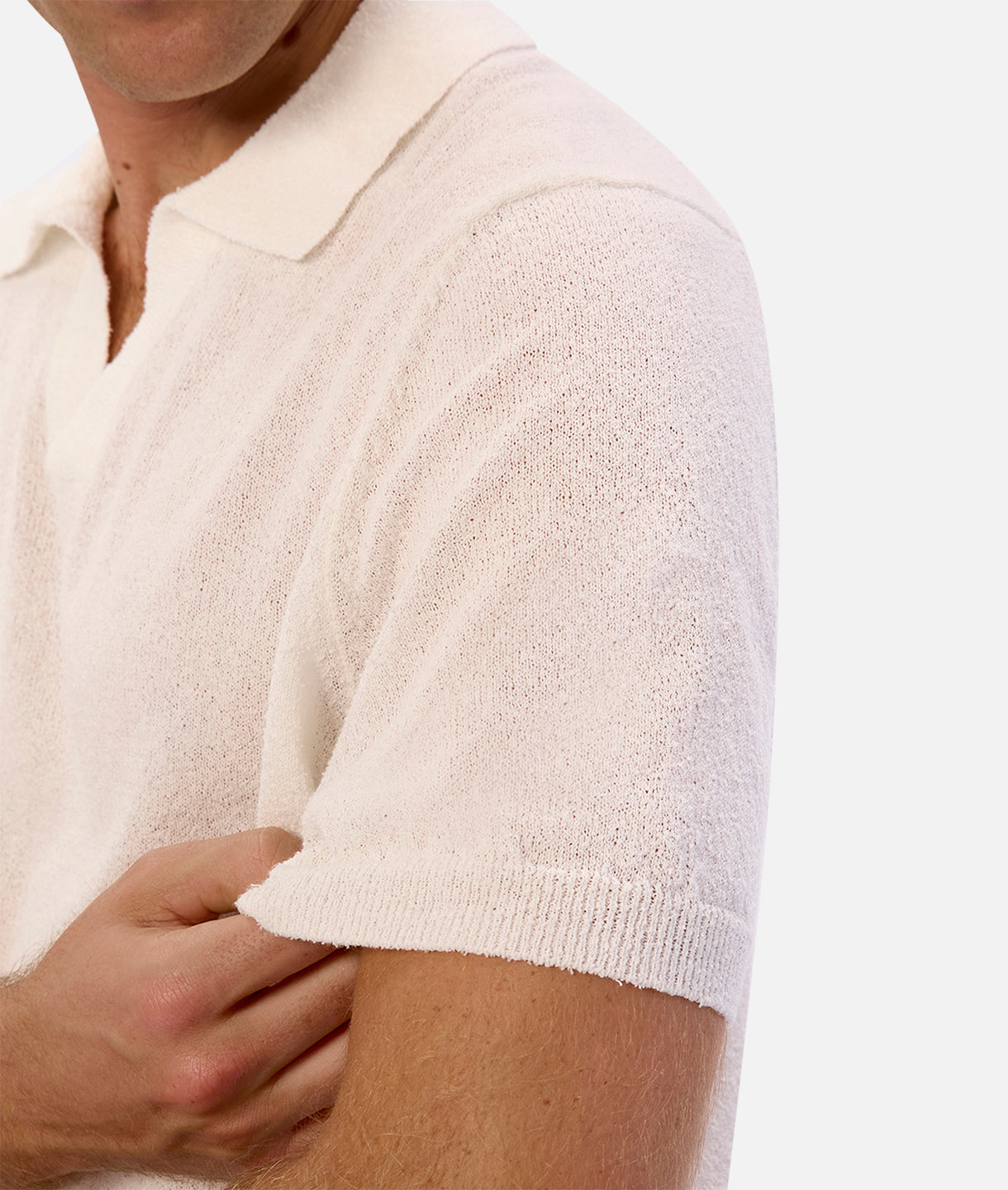 Salvador Polo Shirt for Men - Classic Off-White Cotton Casual Button-Down Shirt | Perfect for Office, Golf & Summer Outfits