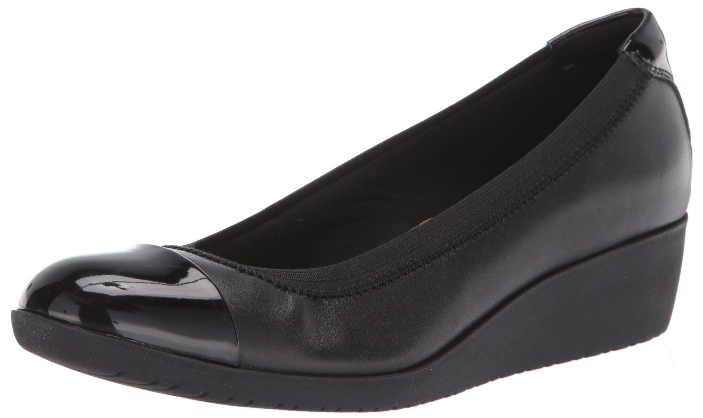 Clarks Women's Elin Palm Platform Sandals - Comfortable & Stylish Summer Shoes for Casual Outings and Beach Vacations