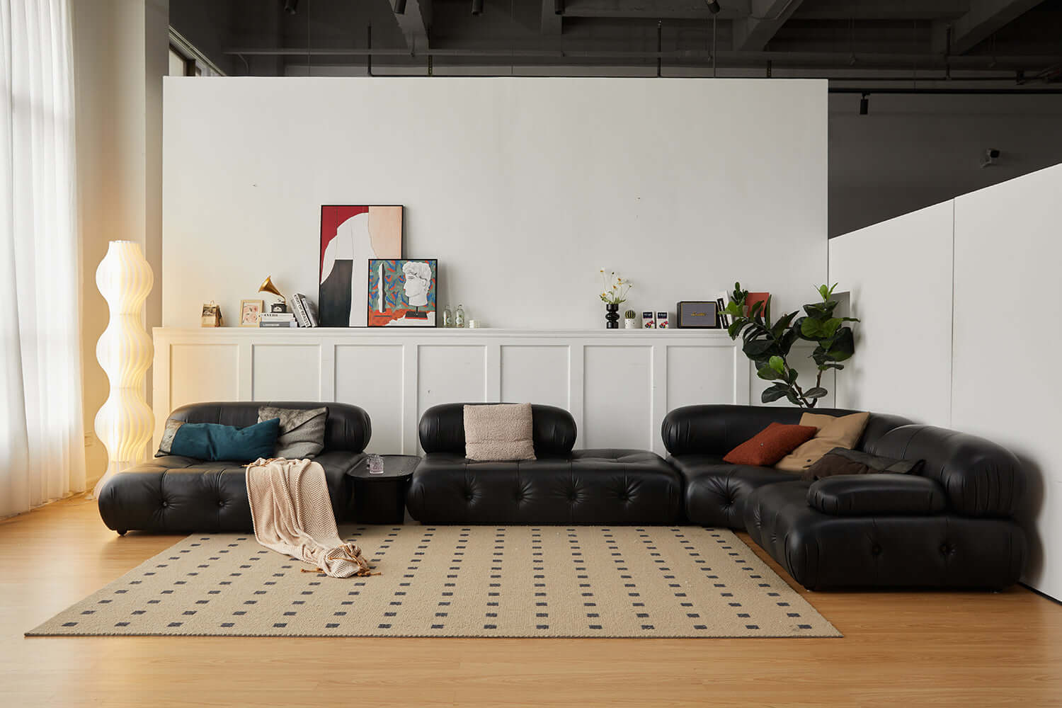 Luxury Modern Modular Sectional Sofa - Custom Fabric Options for Living Room, Lounge & Home Theater - Comfortable & Stylish Sofa Set for Family Gatherings & Entertainment