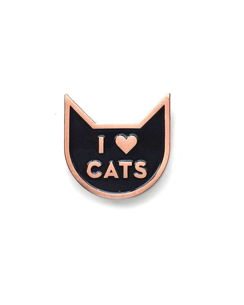 I Heart Cats Enamel Pin - Cute Cat Lover Accessory for Backpacks, Jackets & Gifts - Perfect for Cat Enthusiasts & Pet Lovers