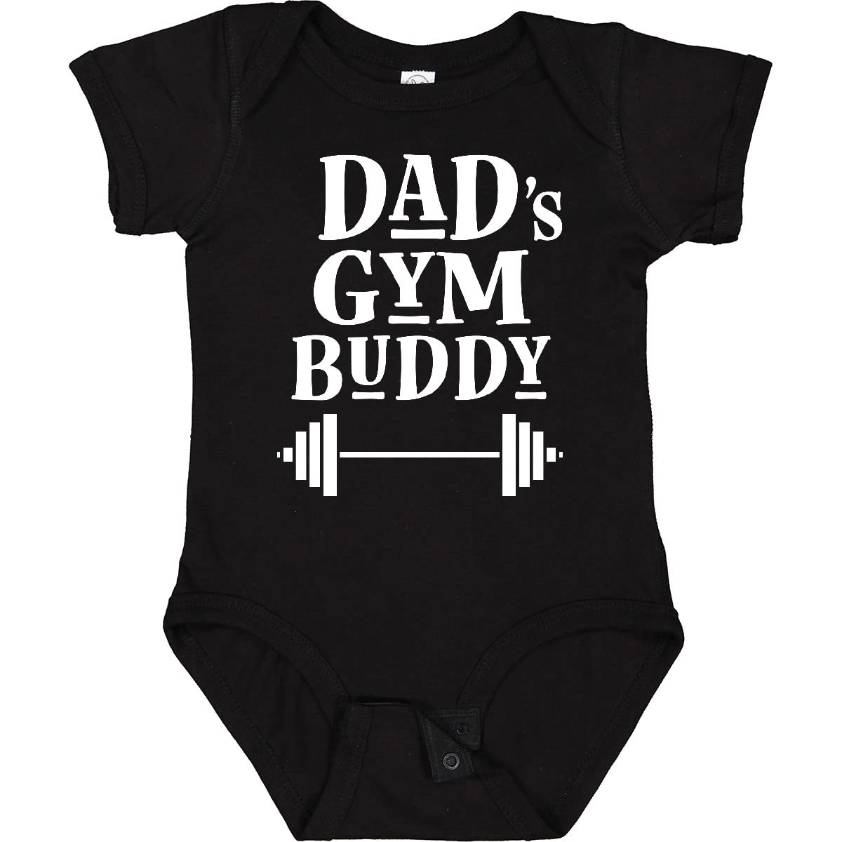 Inktastic Daddy Gym Buddy Workout Fitness Baby Bodysuit - Cute Infant Onesie for Active Dads & Gym Enthusiasts - Perfect for Workouts, Father's Day & Family Activities