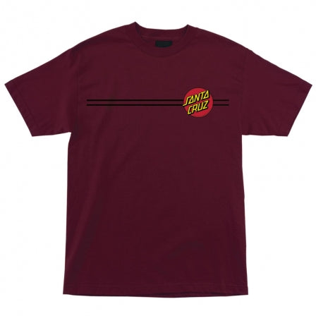 Santa Cruz Dot Regular Tee Burg - Classic Cotton T-Shirt for Men & Women - Casual Streetwear for Surfing, Skateboarding & Everyday Wear