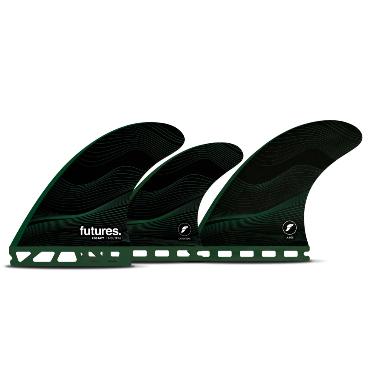 F8 HC Legacy Series 5 FIN Futures Surfboard - Neutral Green for Professional Surfing & Wave Riding
