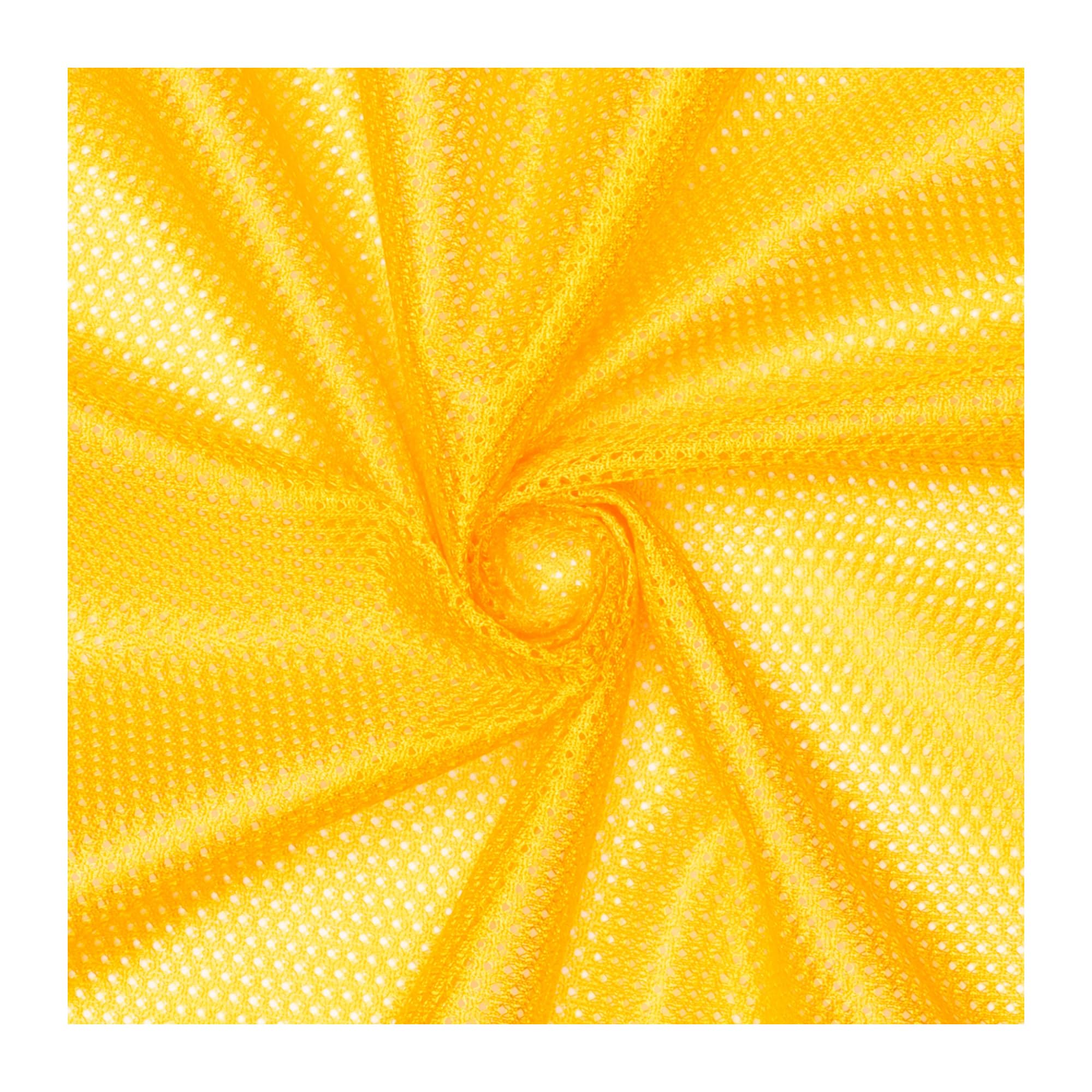 Pico Textiles 4 Yards Gold Polyester Micro Mesh Jersey Fabric - 60