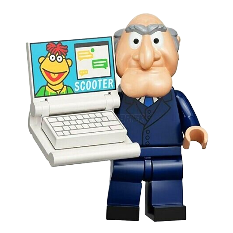 LEGO Collectible Minifigures Statler (10 of 12) from The Muppets Series - Perfect for Disney Fans, Toy Collectors and Display Shelf Decor