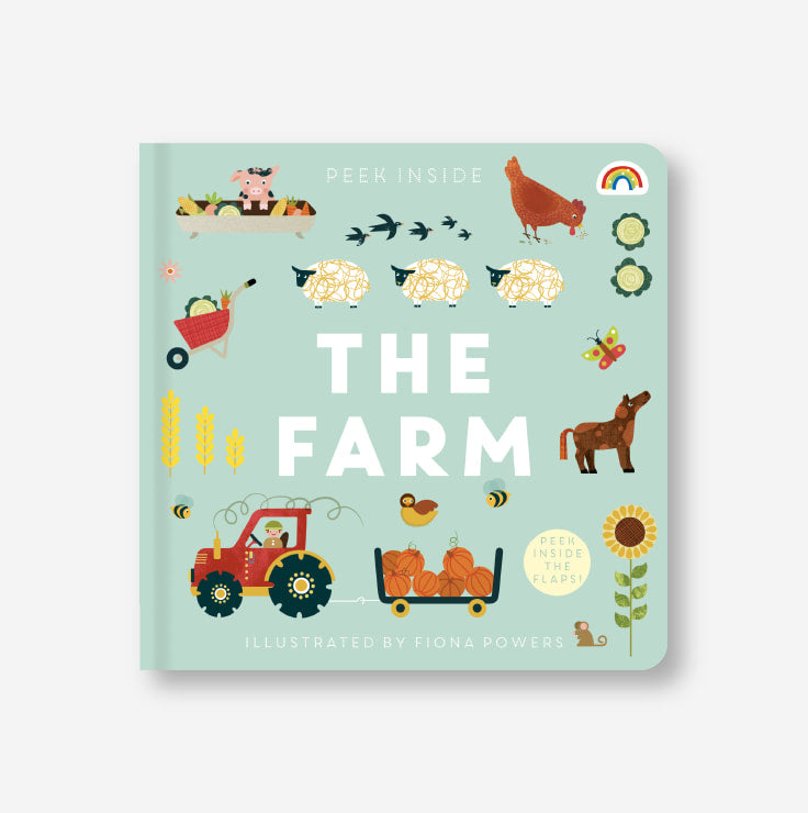 Peek Inside In The Farm Board Book – Interactive Farm Animal Lift-the-Flap Book for Toddlers & Kids – Perfect for Early Learning, Storytime & Bedtime Reading