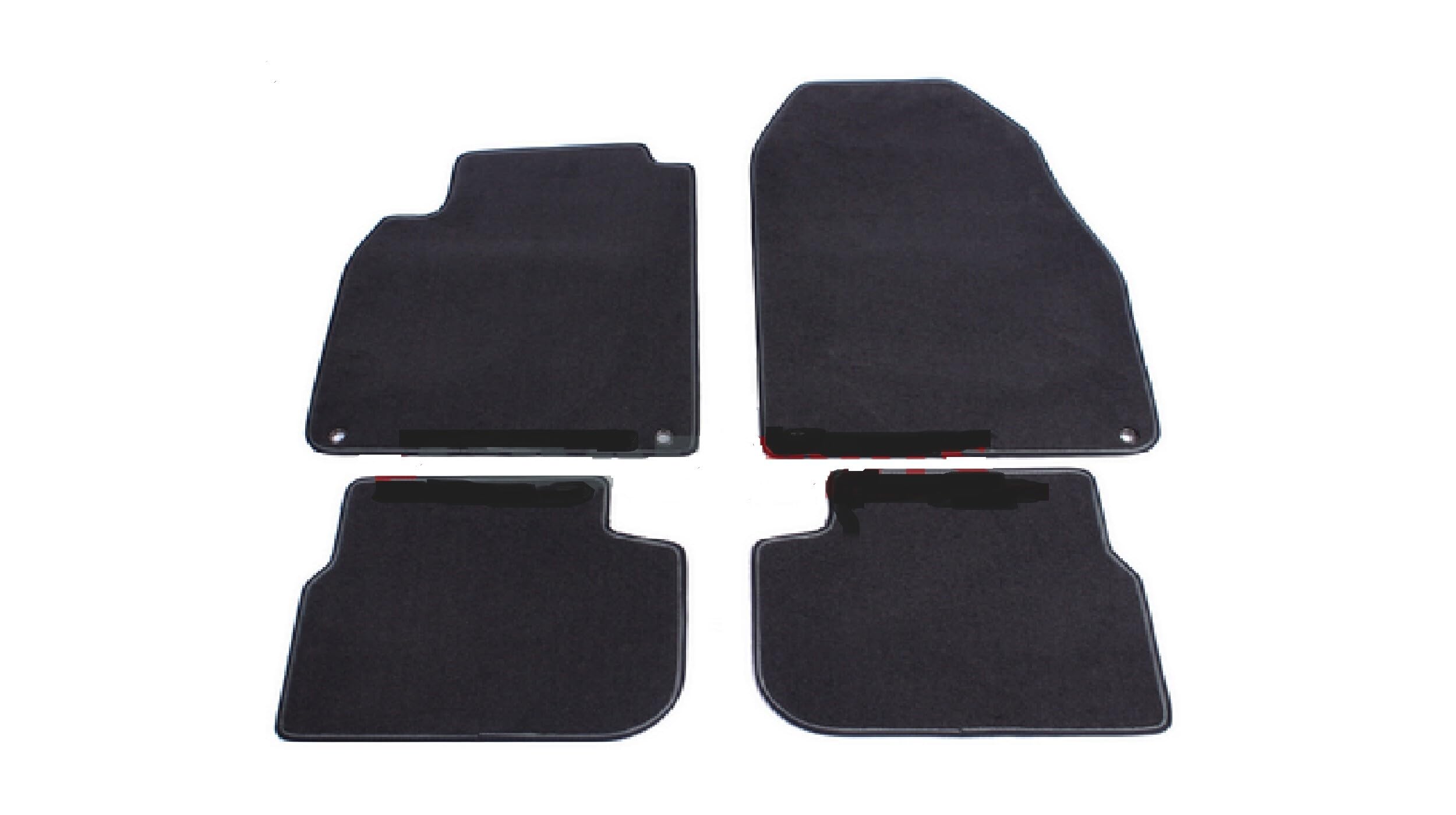 Original Saab 9-3 All-Weather Floor Mats - Black with Piping (CV Models Only) 12824109 | Premium Car Interior Protection for Daily Commute & Road Trips