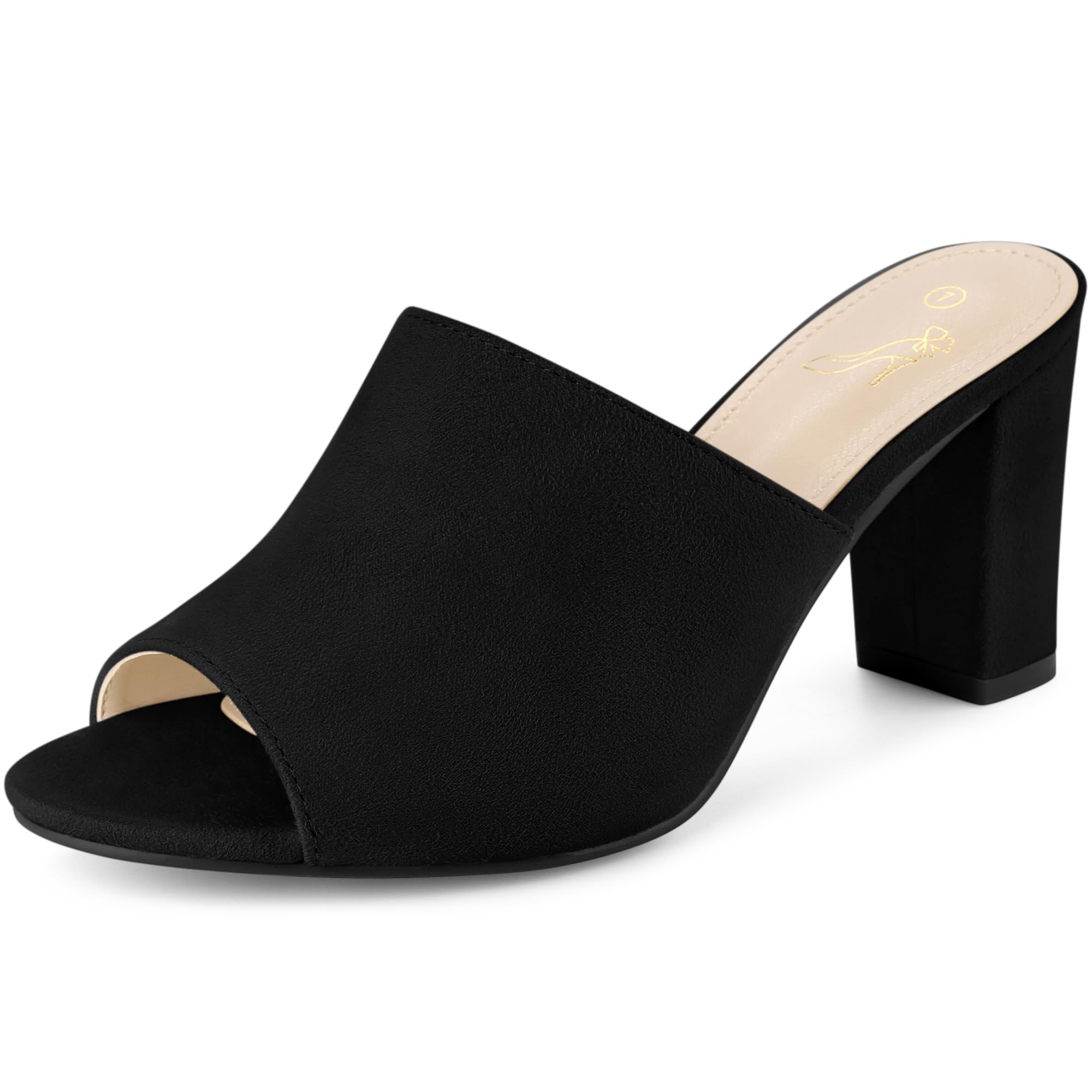 Perphy Women's Slide Heels - Comfortable Mules Slip-On Sandals with Block Heel for Summer | Casual Wear, Beach, Office & Party Outfits