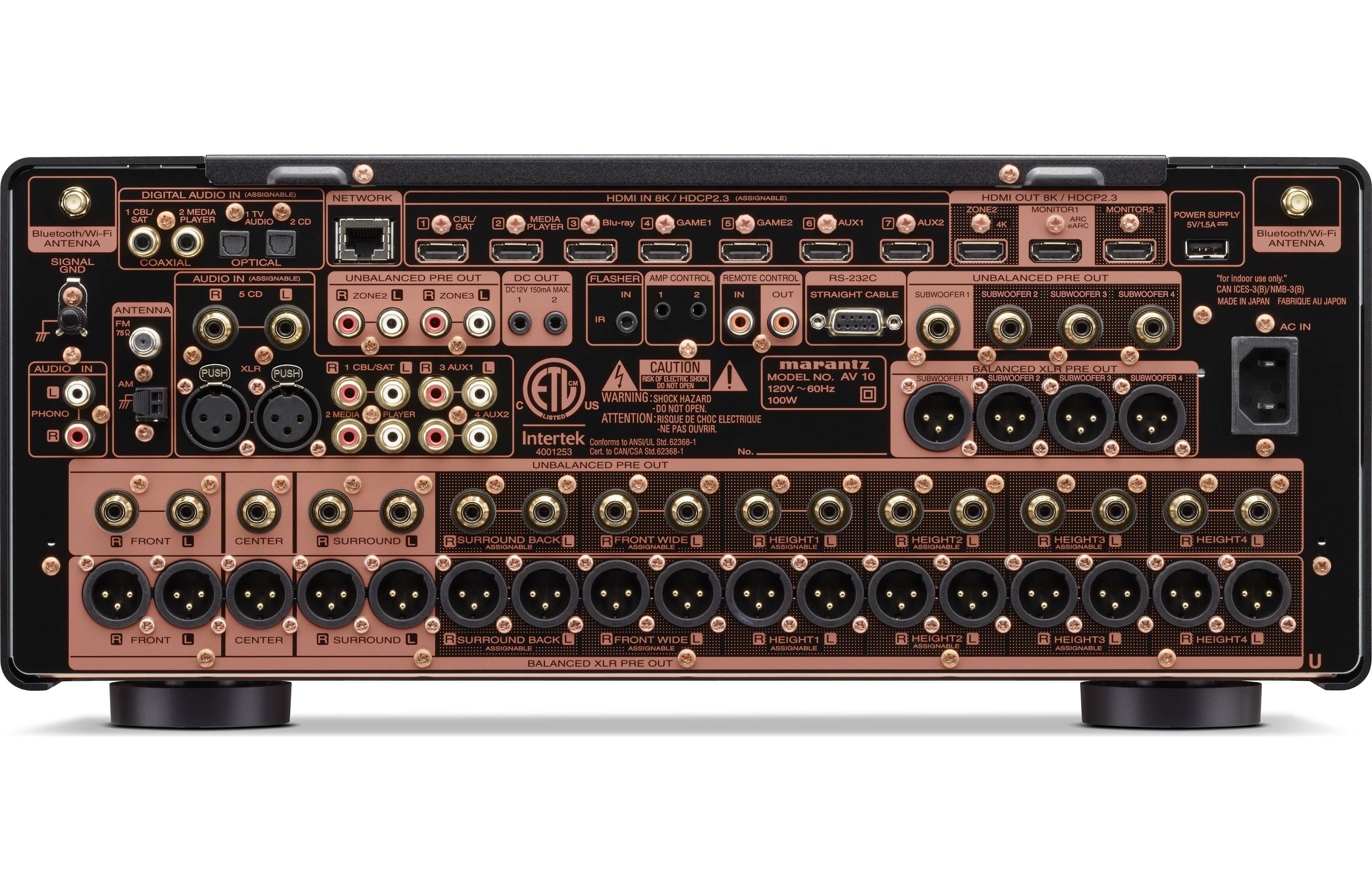 Marantz AV10 Reference 15.4 Channel Home Theater Preamplifier Processor - Premium Audio for Immersive Movie Nights & Music Listening