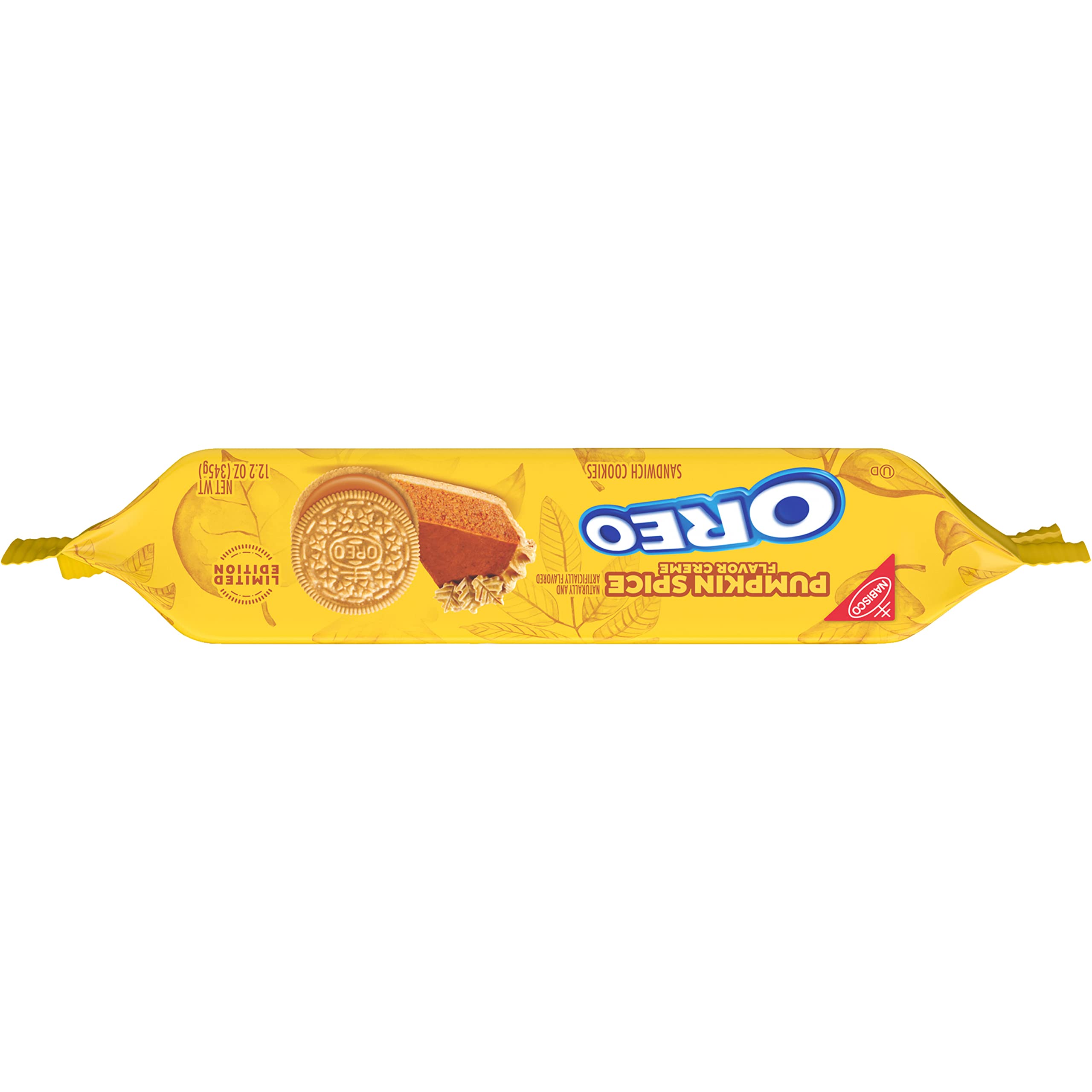 OREO Pumpkin Spice Sandwich Cookies - Limited Edition Fall Treat, 12 Pack (12.2 oz) - Perfect for Halloween Parties, Thanksgiving Desserts & Seasonal Gift Baskets