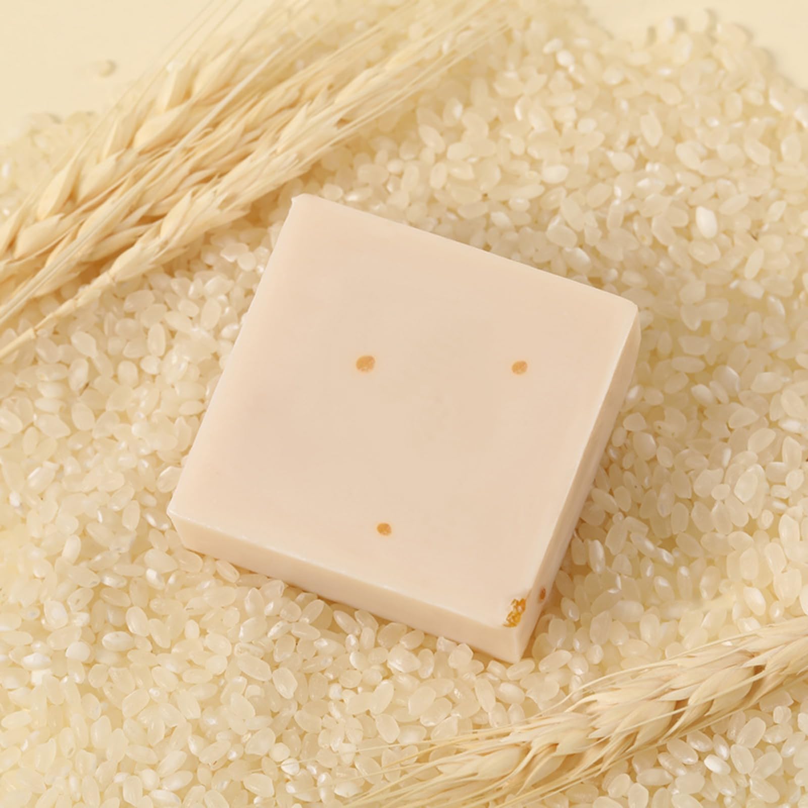 2PCS Rice Bar Soap - Natural Oil Control Cleansing Face & Body Soap for Acne Prone Skin, 65G Wedding Gift Set with Fragrance, Perfect for Bridal Shower Favors and Spa Day Self Care