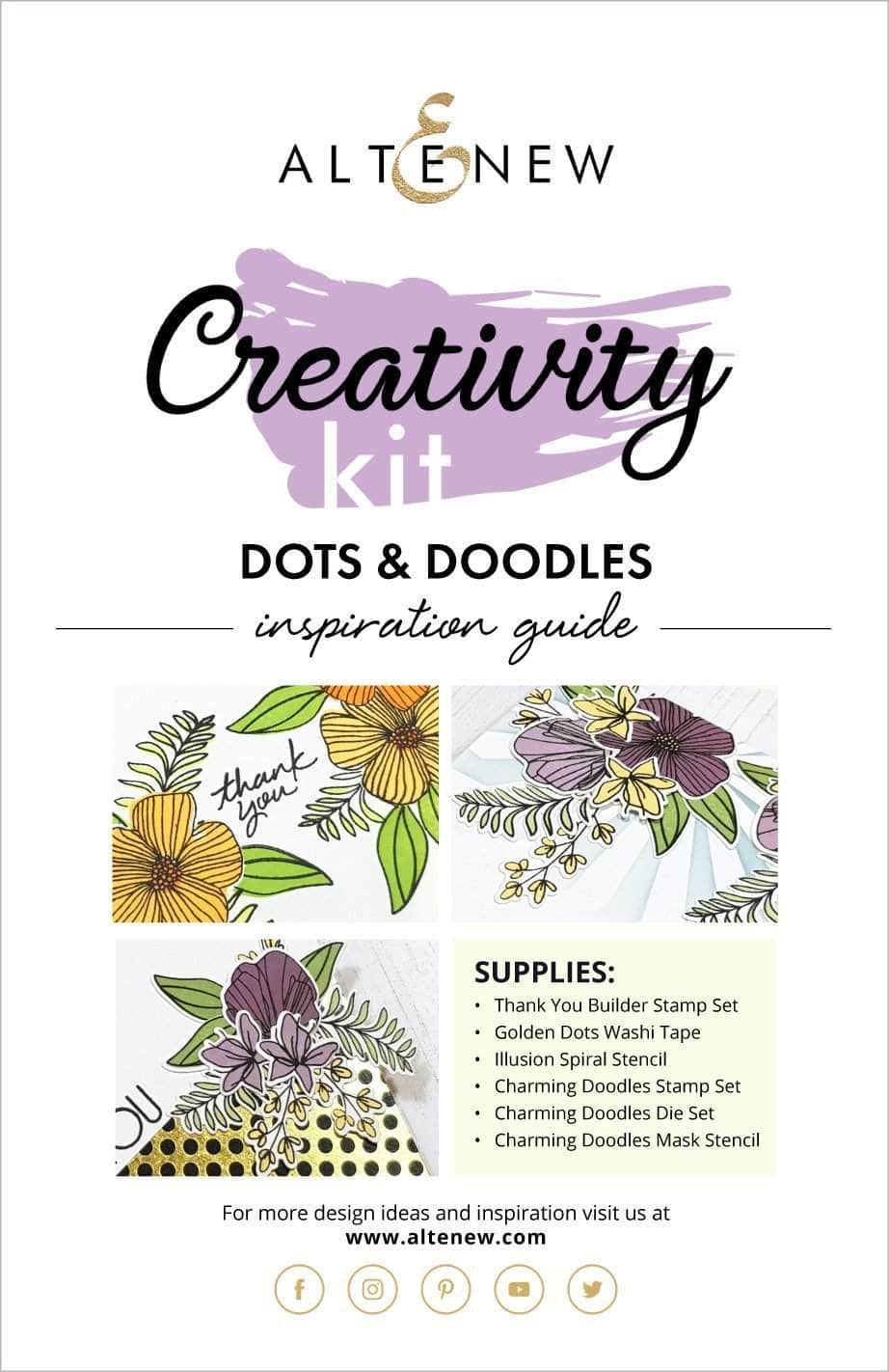 Dots & Doodles Creativity Kit - Inspirational Art Guide for Kids & Adults | Perfect for DIY Crafts, Home Decor & Gift Making