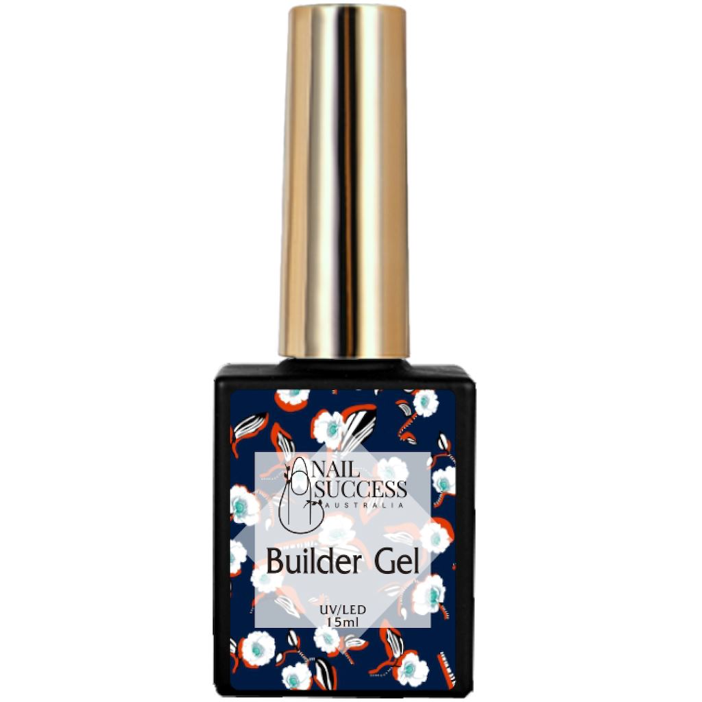 Builder Gel Clear - Professional Nail Strengthening & Extension Gel for Long-Lasting Manicures | Perfect for DIY Nail Art, Salon Extensions & At-Home Nail Care