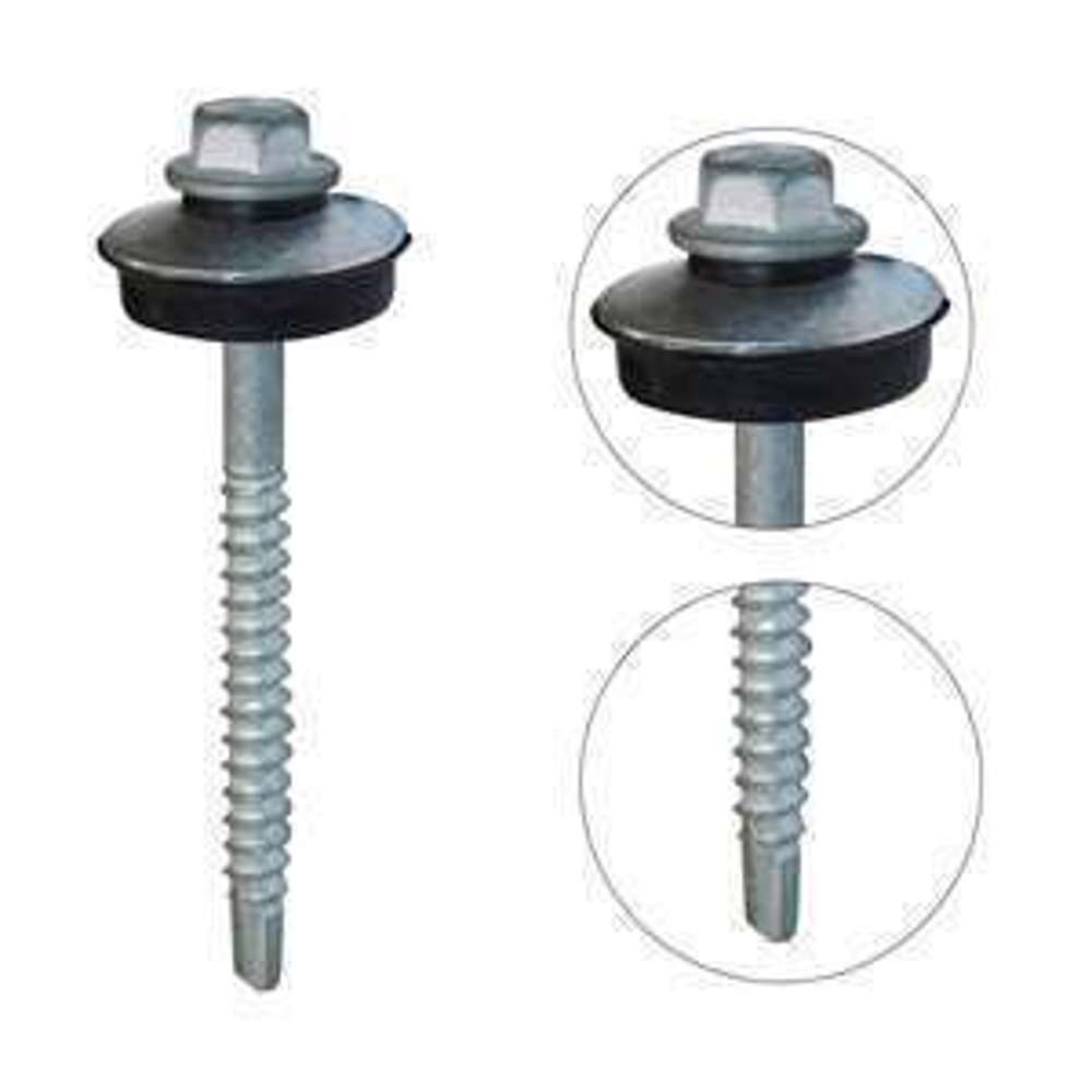 BIL Cyclonic SD 14x65mm Roofing Screws for Steel - High Wind Resistance Fasteners for Metal Roofing, Sheds & Construction Projects