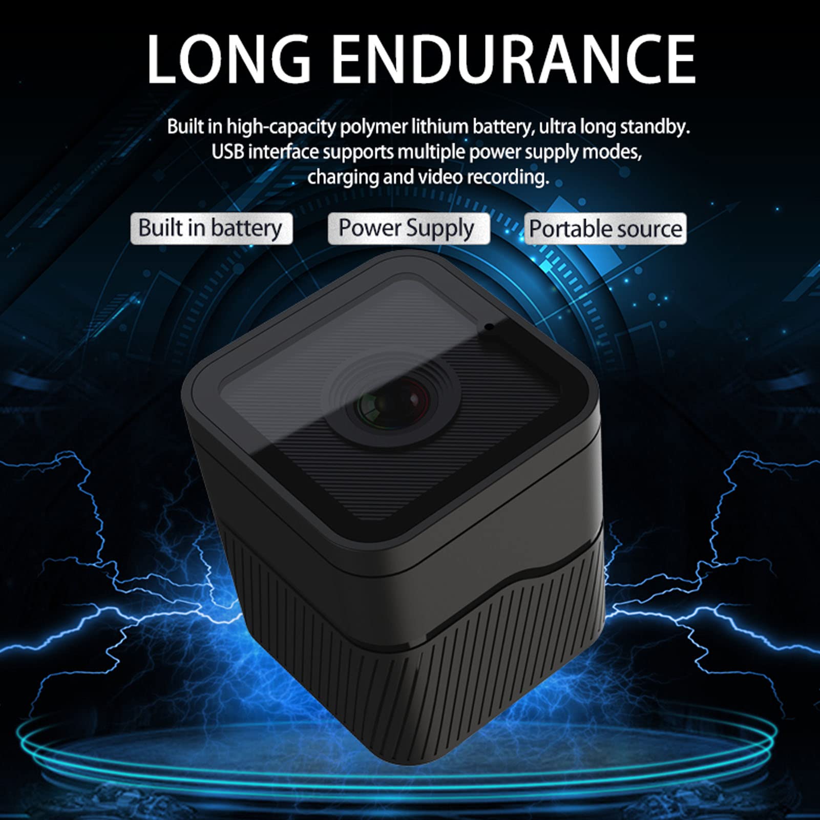 Tosuny Mini Sports DV Camera - 1080P FHD Waterproof WiFi Action Camera with Built-in Microphone for Outdoor Adventures, Cycling, Surfing & Extreme Sports | Ultra Long Standby, Full HD Recording