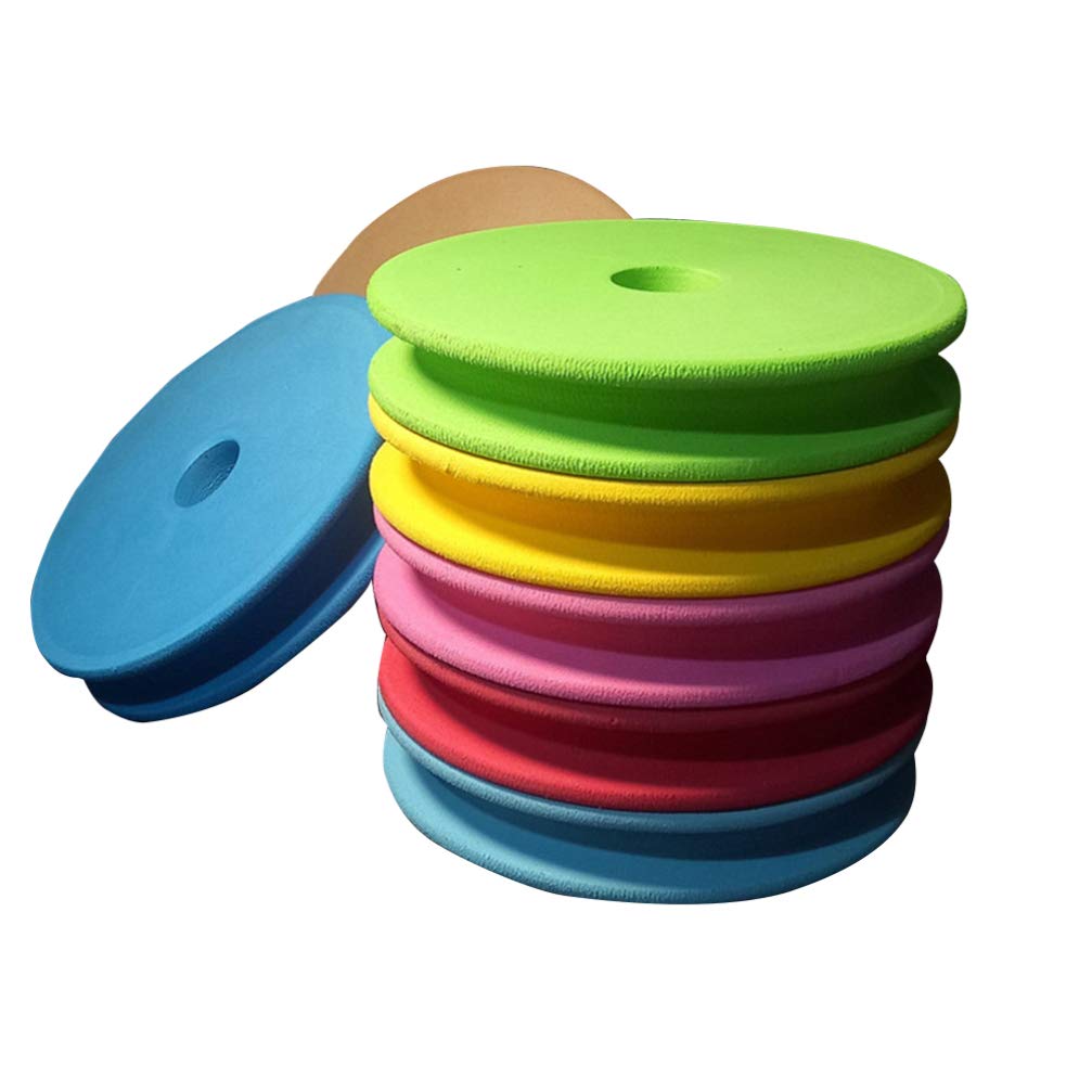 10pcs Fishing Line Spools - Foam Spool Winding Plates for Fishing Leaders & Snell Rigs (Random Colors) | Great for Freshwater & Saltwater Fishing, DIY Tackle Organization