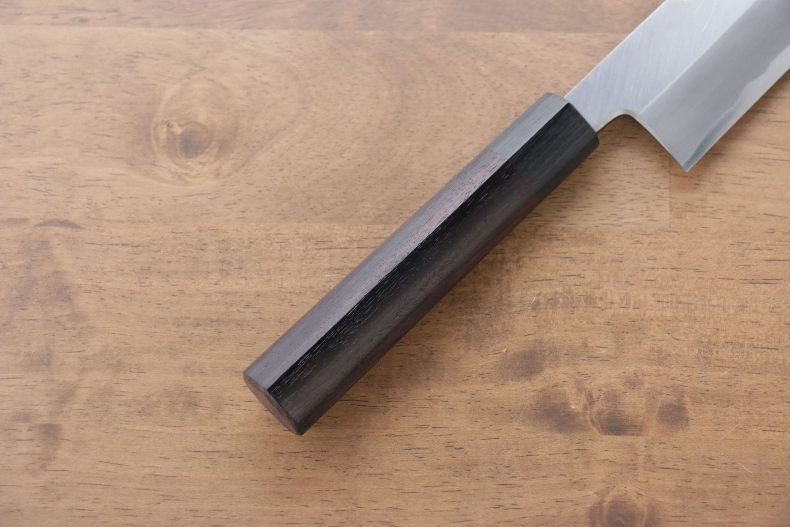 Premium Jikko White Steel No.2 Usuba Knife 180mm with Ebony Handle - Professional Japanese Vegetable Knife for Sushi, Sashimi & Precision Cutting