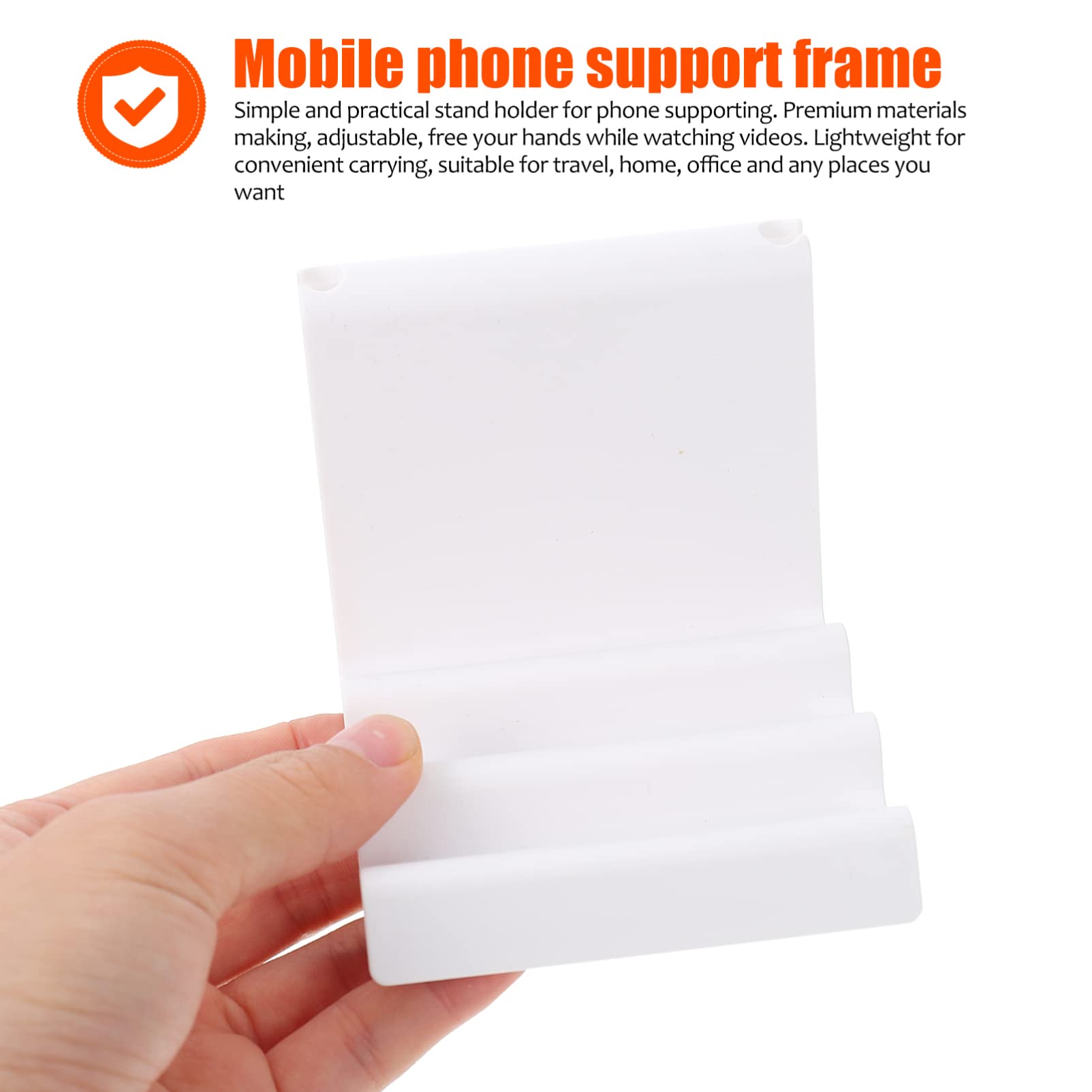 Portable Phone Stand for Dorm & Office - Adjustable Multi-Angle Tablet Holder with Sturdy ABS Construction - Perfect for Watching Videos, Video Calls & Hands-Free Reading