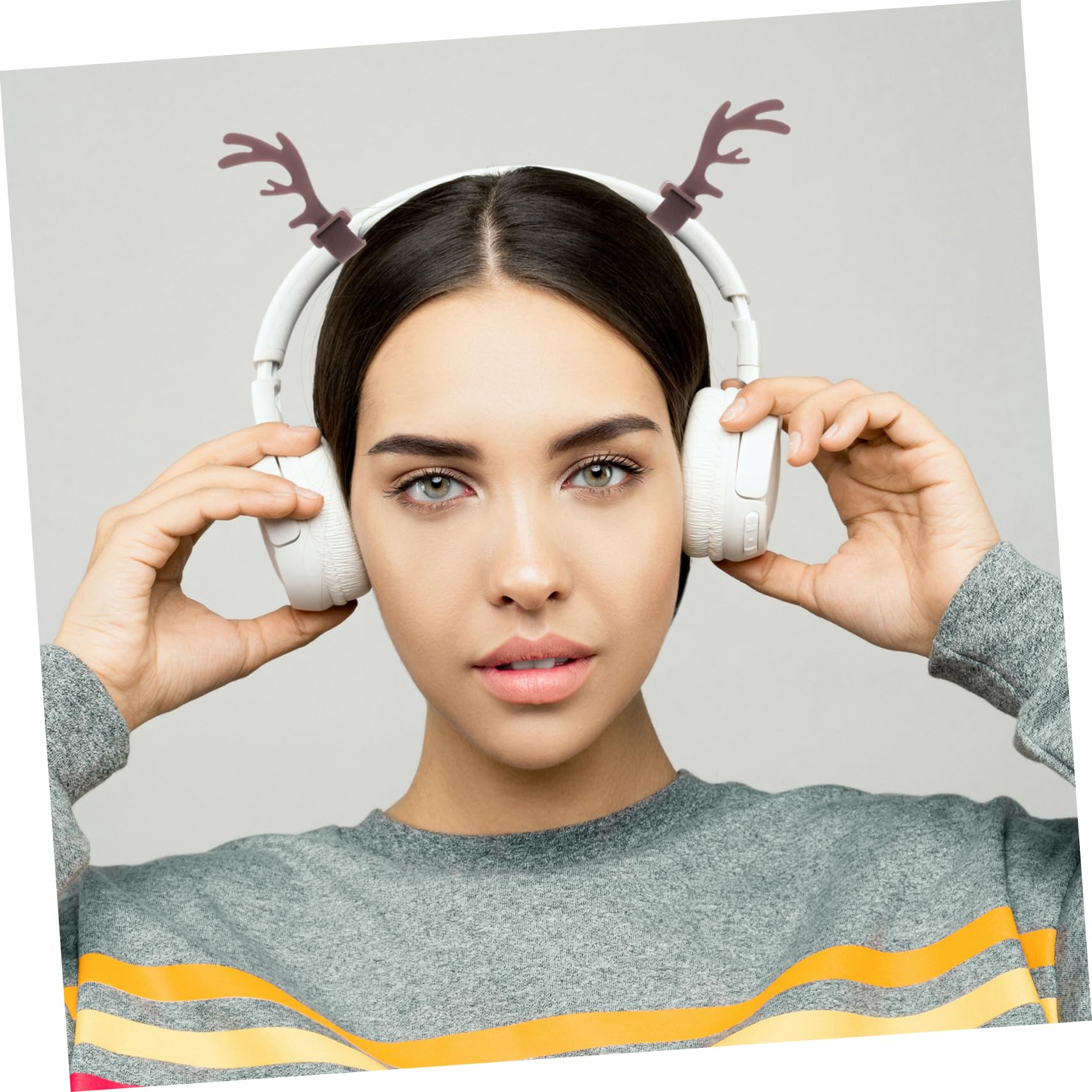 Uonlytech 4 Pairs Cosplay Headband Accessories - Antler Headset Attachments for Christmas Costume, Party Decor & Cute Photo Props | Perfect for Cosplay Events, Halloween, Christmas Parties & Themed Photoshoots