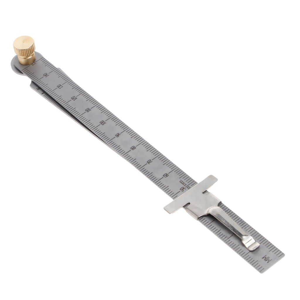 Caralin Welding Taper Feeler Bore Gauge - Stainless Steel Depth Ruler for Hole Inspection & Measurement - Perfect for Automotive, Metalworking & Industrial Applications