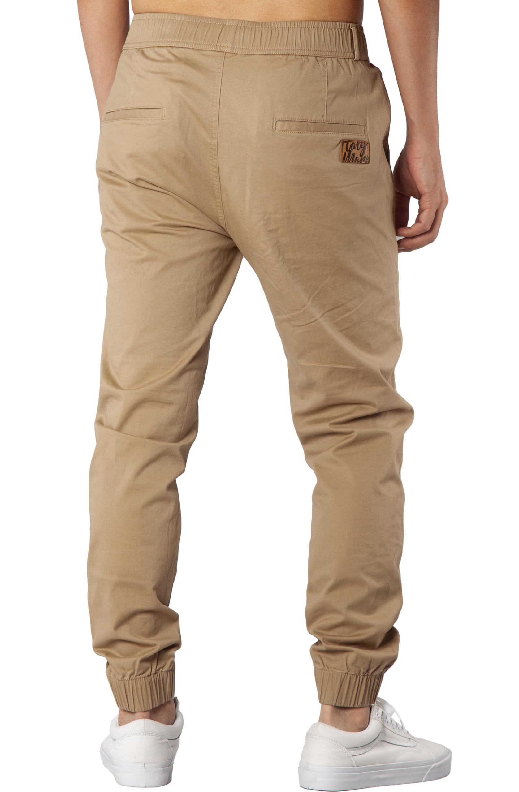 ITALYMORN Men's Joggers with Elastic Waistband & Pockets - Comfortable Twill Sweatpants for Travel, Workout, and Casual Wear | Perfect for Gym, Lounge, and Outdoor Activities