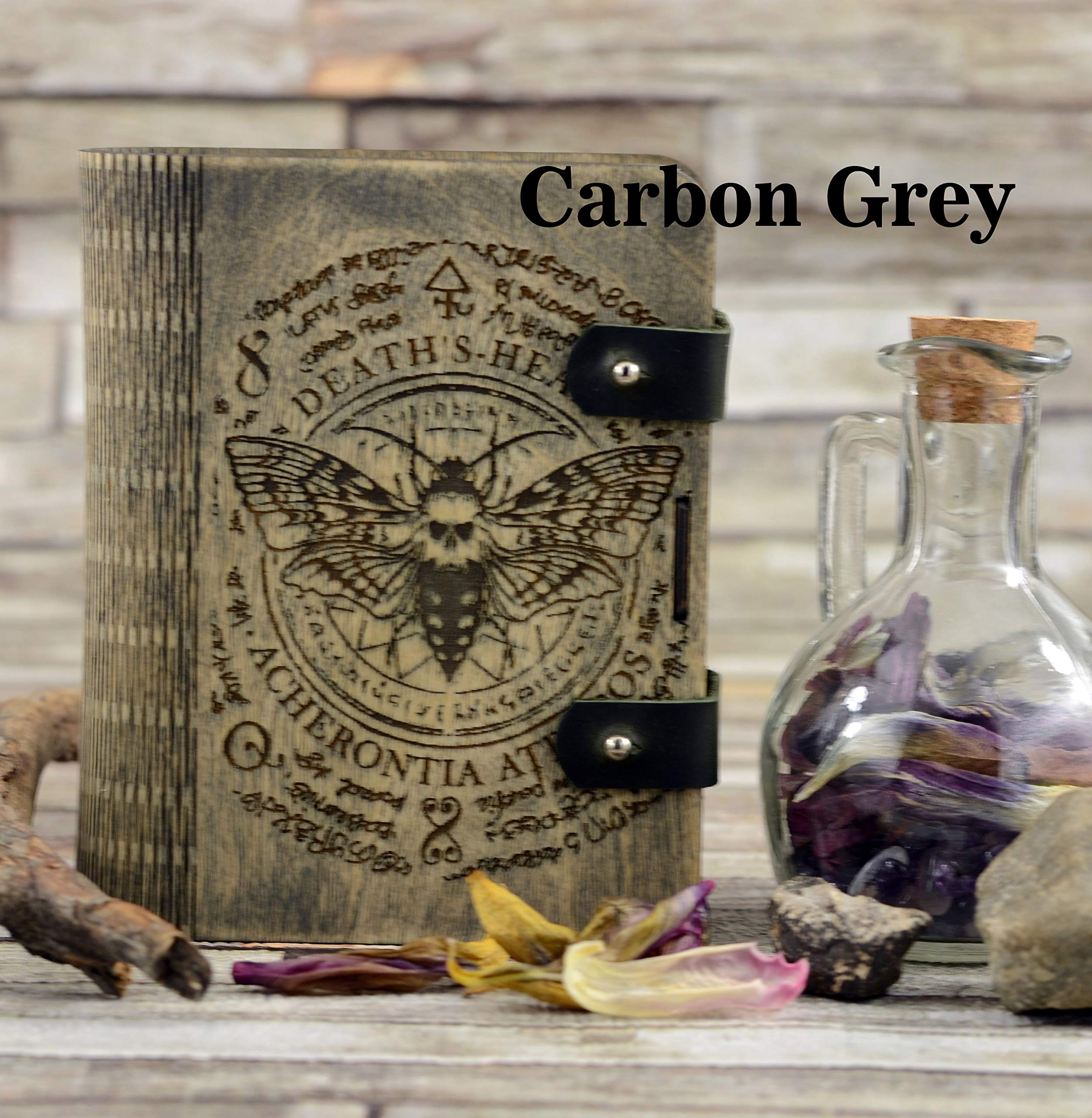 Handcrafted Wooden Laser Engraved Dead Head Moth Tarot Card Box - Unique Witchcraft Gift for Tarot Readers & Spiritual Practitioners | Perfect for Storing Tarot Cards, Crystals & Magical Tools